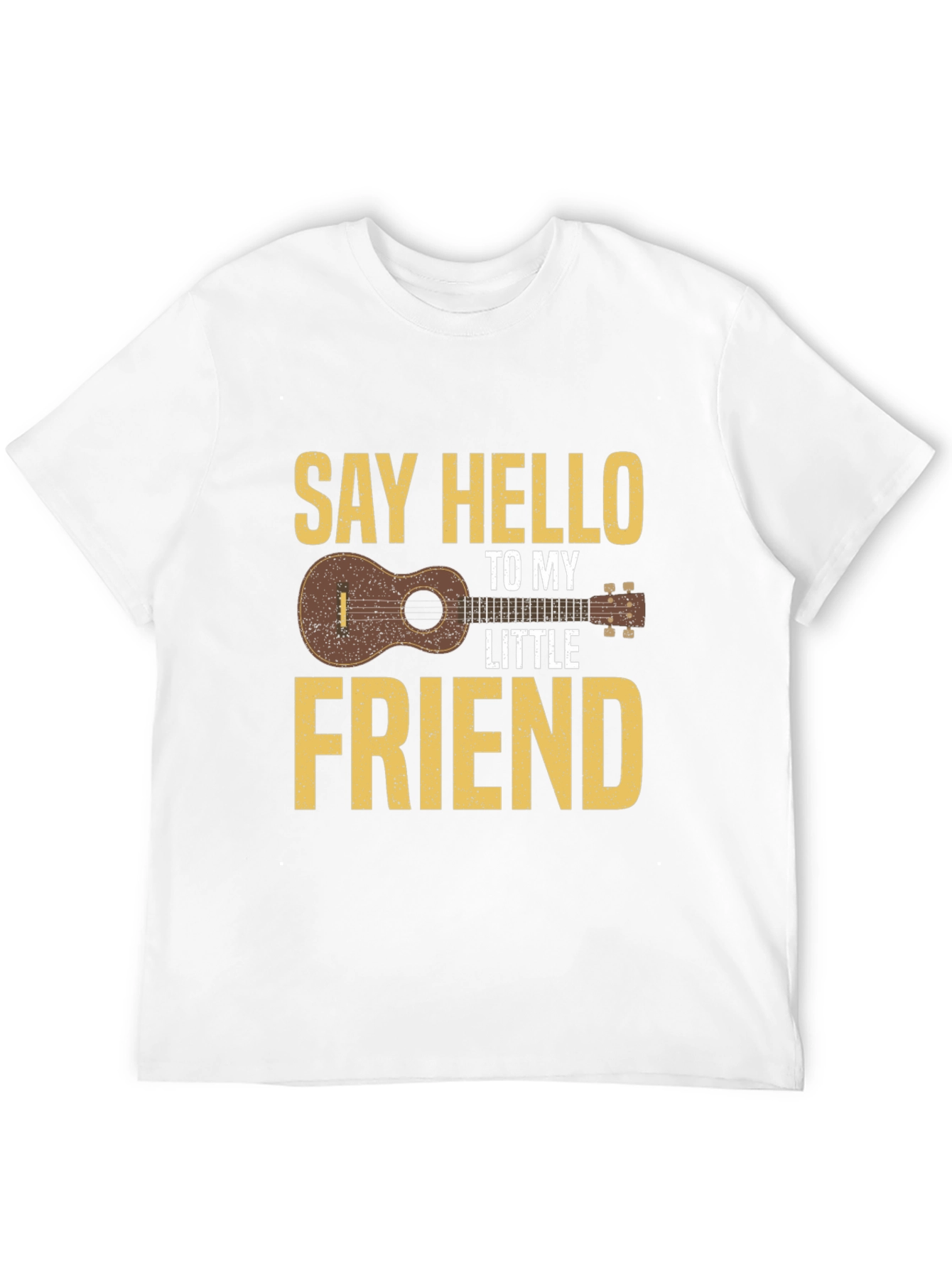Black Say Hello To My Little Friend Ukulele T-Shirt view 12