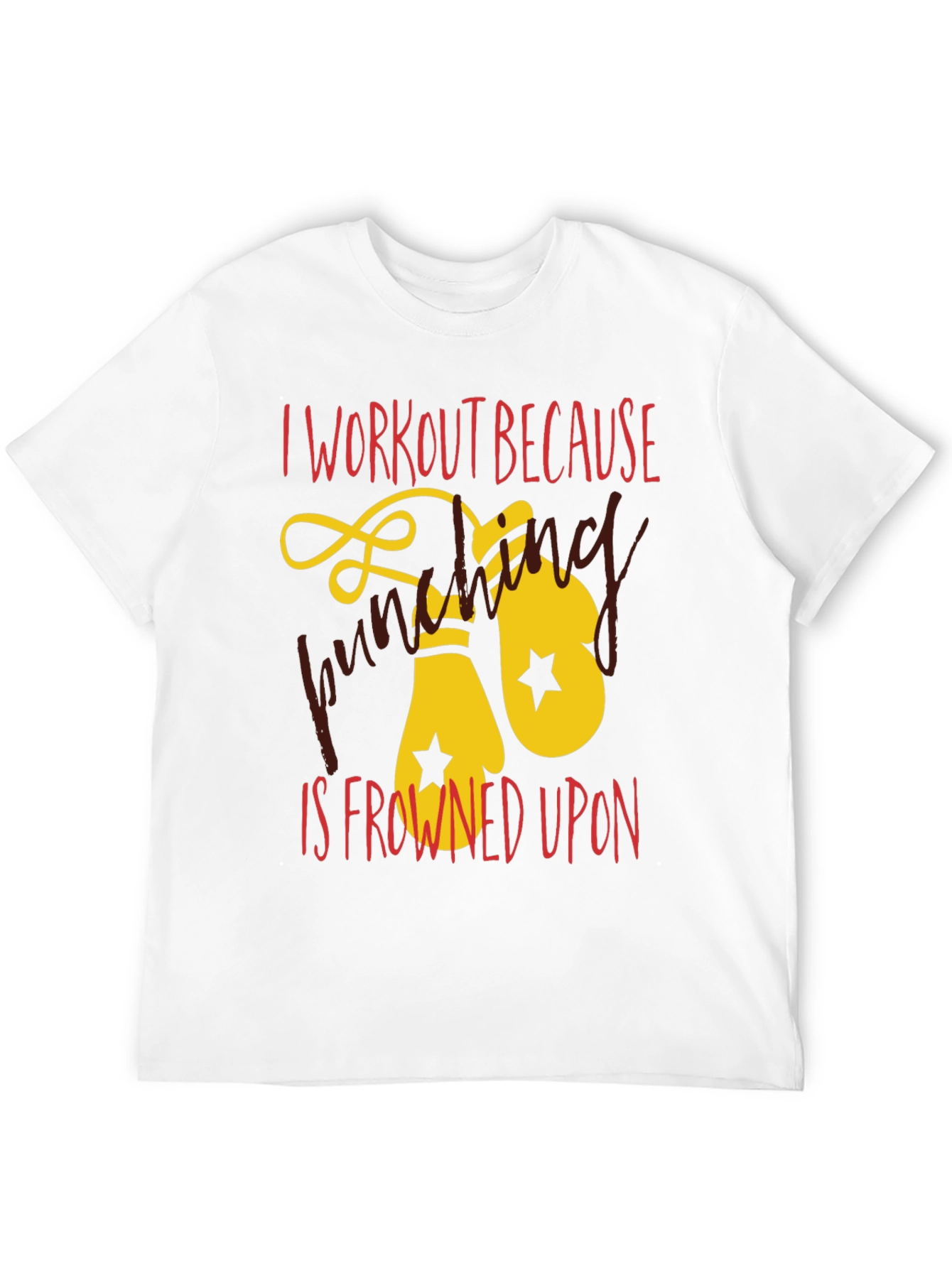 Black Workout Boxing Gloves T-Shirt view 12