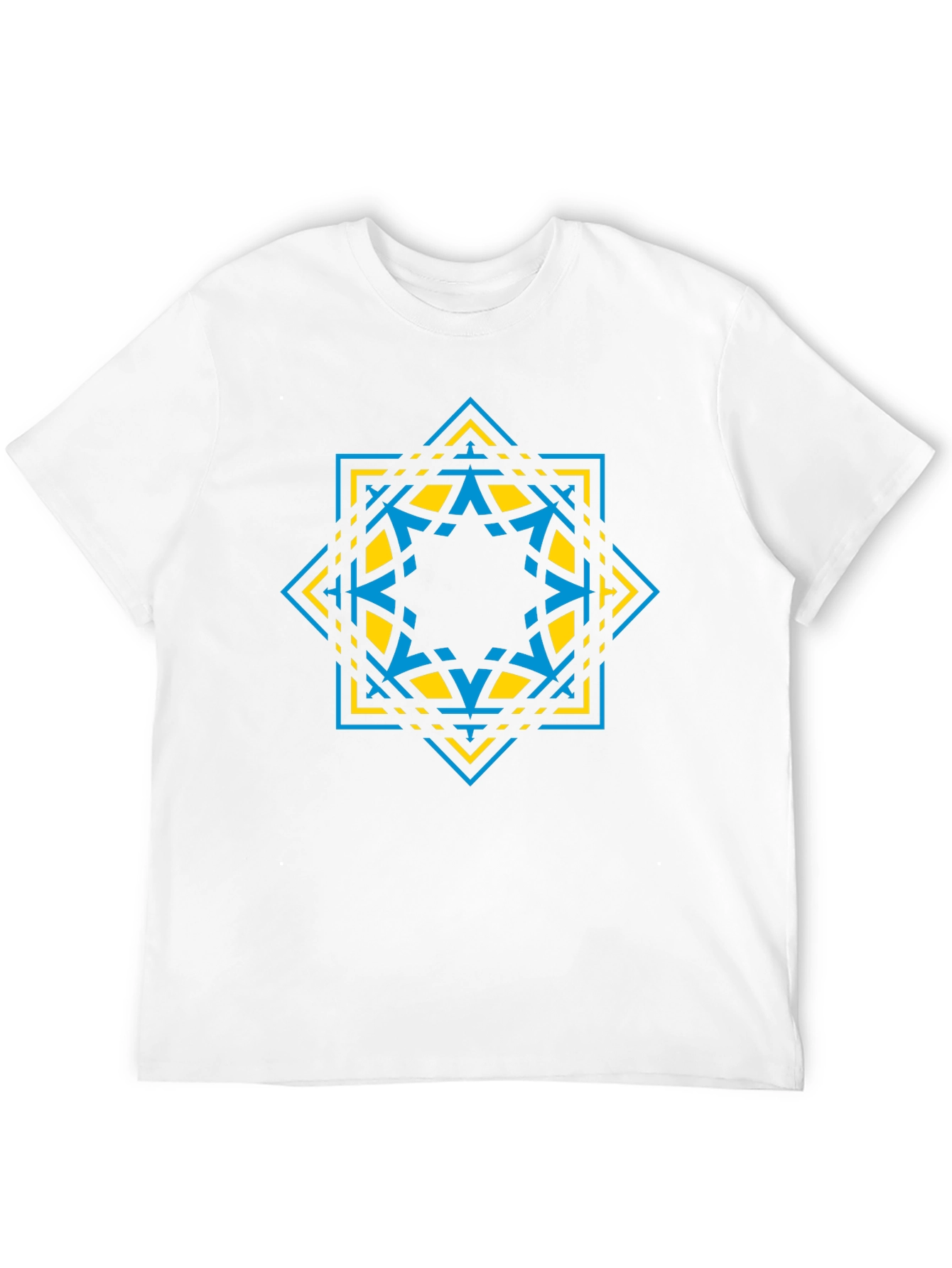 Black Geometric Star Graphic Tee - Modern Design view 12