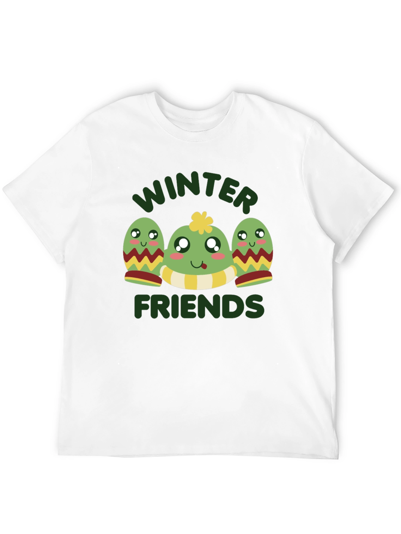 Black Winter Friends Graphic Tee - Black view 12