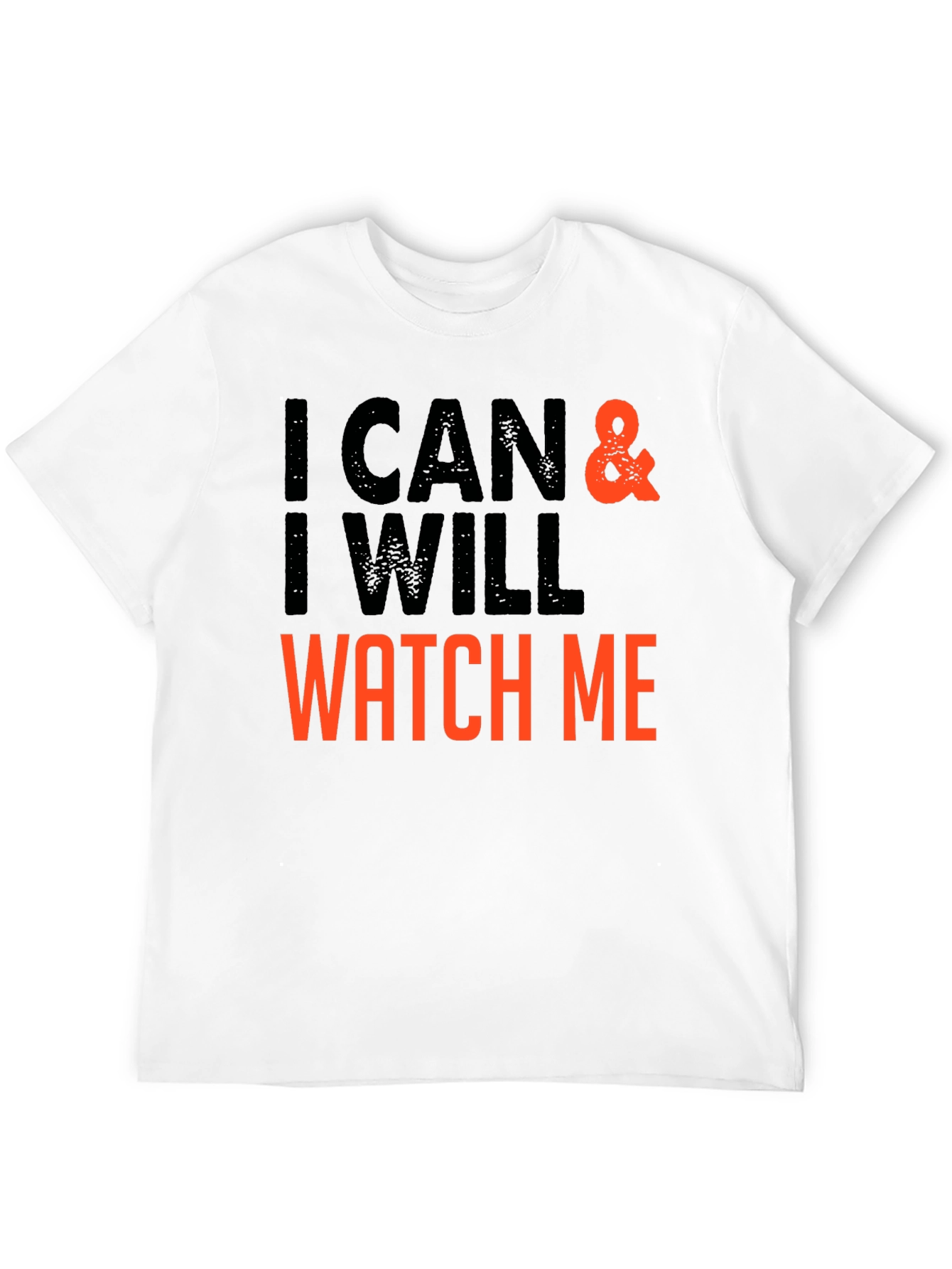 Black I Can & I Will - Motivational T-Shirt view 12