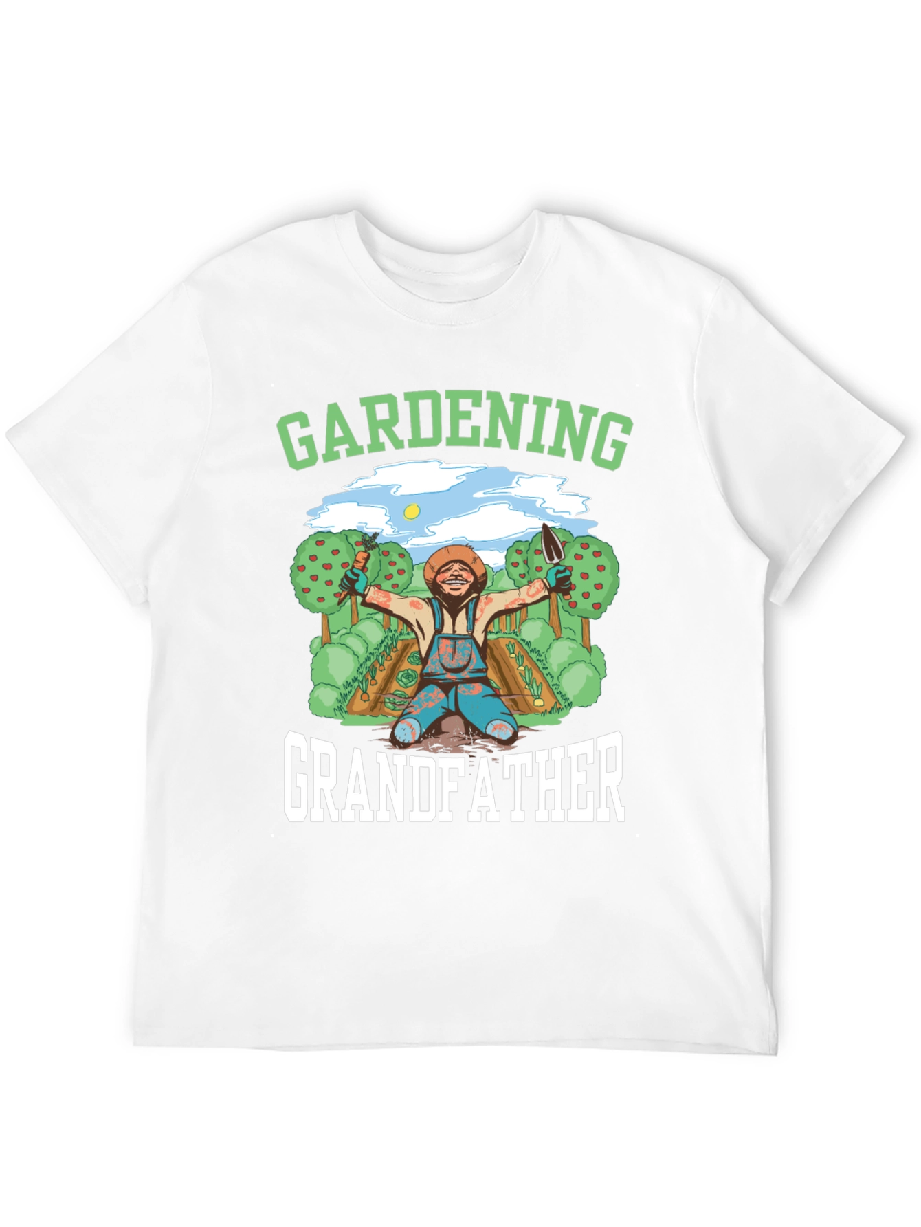 Black Gardening Grandfather T-Shirt view 12