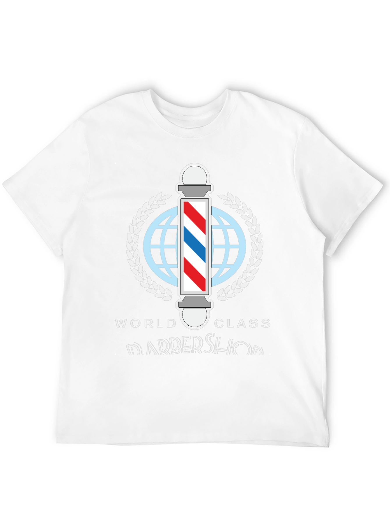 Black World Class Barbershop T-Shirt - Stylish Barber Apparel view 12