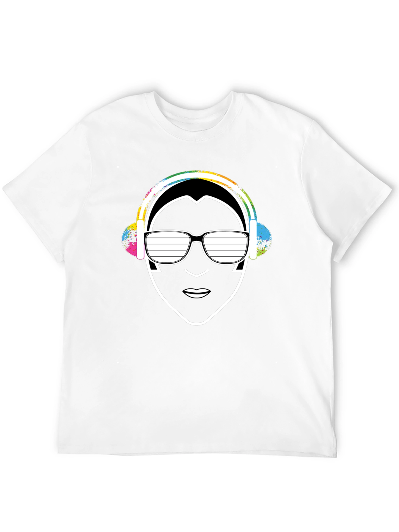 Black Cool DJ Graphic Tee - Black Cotton Blend view 12