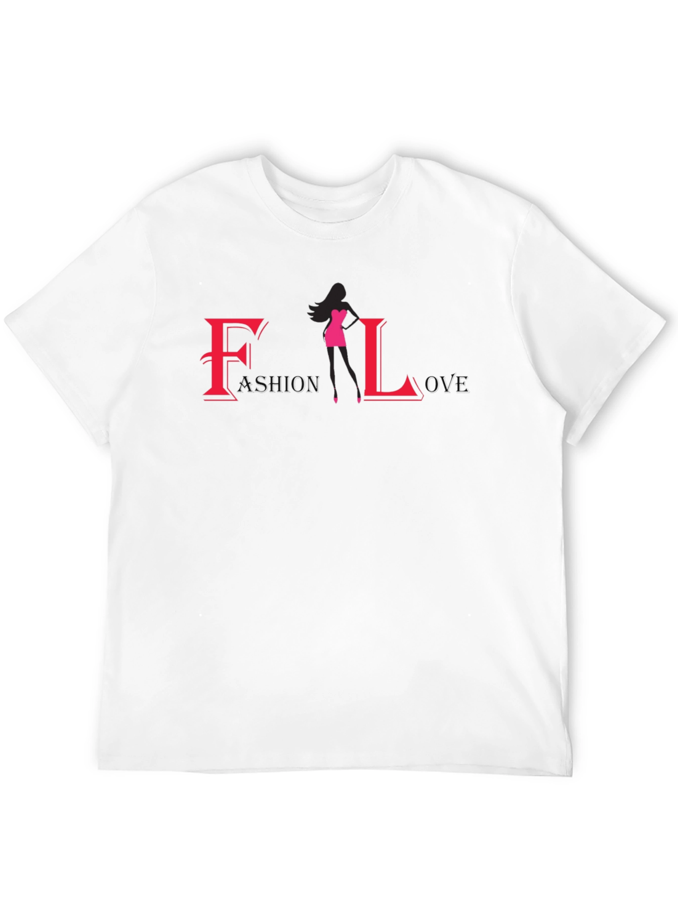 Black Fashion Silhouette Graphic Print T-Shirt view 12