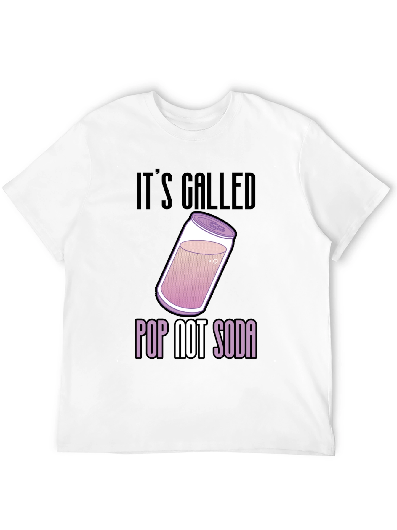 Black It's Called Pop Not Soda T-Shirt view 12