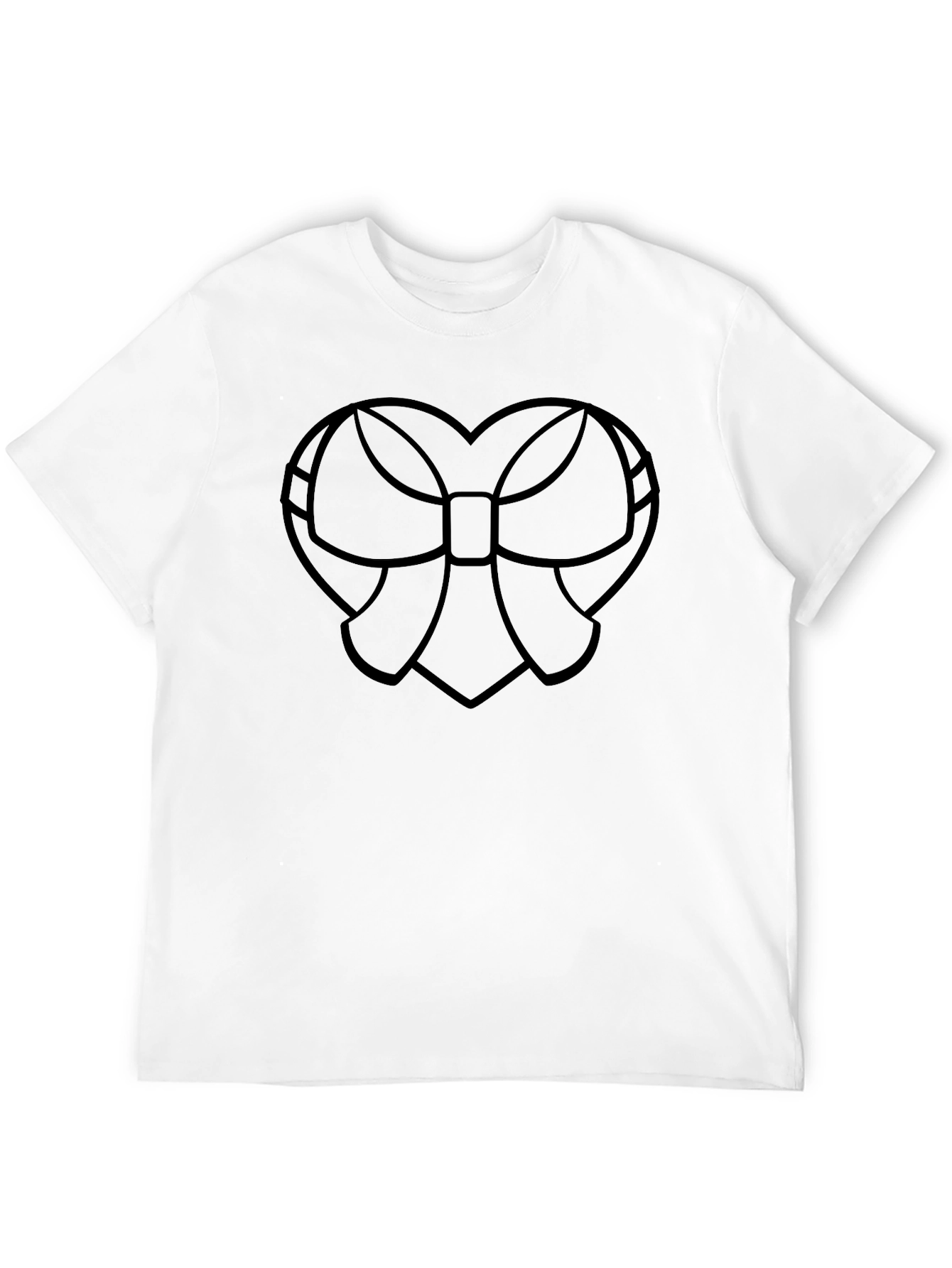 Black Heart Bow Graphic Tee - Stylish Comfort view 12