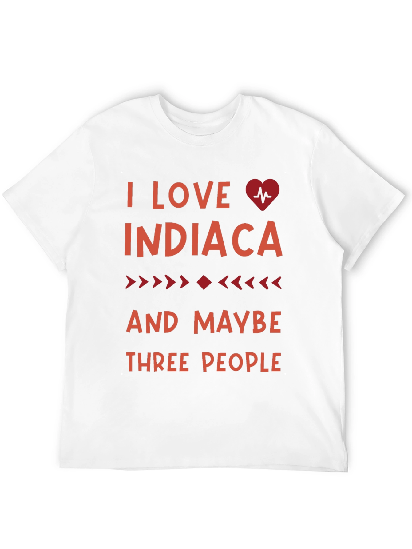 Black I Love Indiacaca T-Shirt view 12