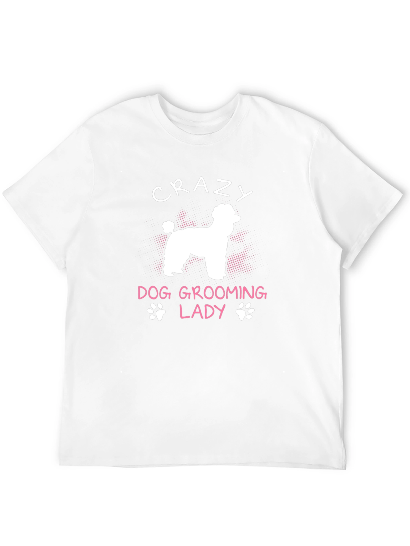 Black Crazy Dog Grooming Lady Graphic Tee view 12