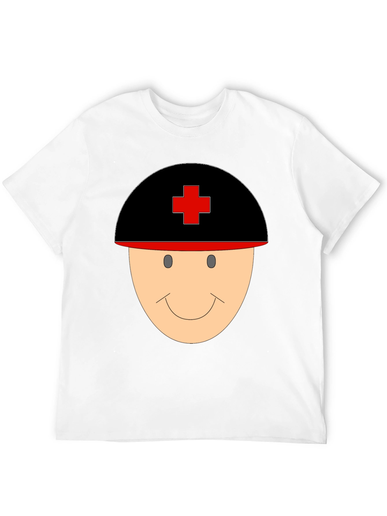 Black Nurse Face Graphic T-Shirt view 12