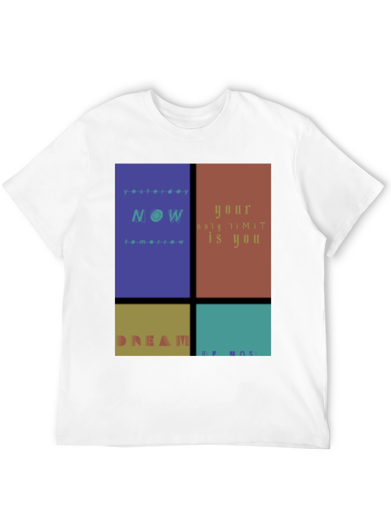 Black Inspirational Graphic Print T-Shirt view 12