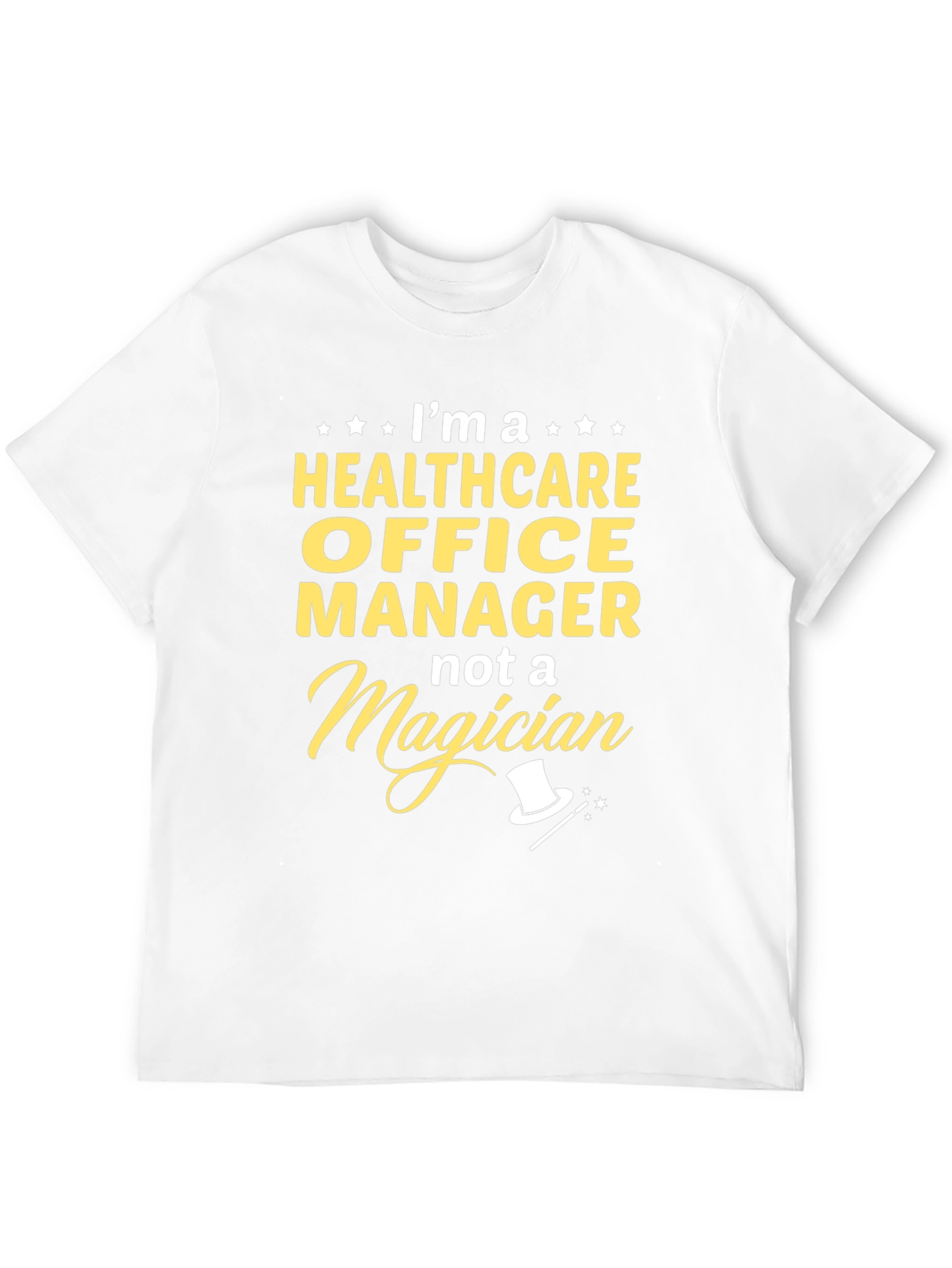 Black Healthcare Office Manager Funny T-Shirt view 12