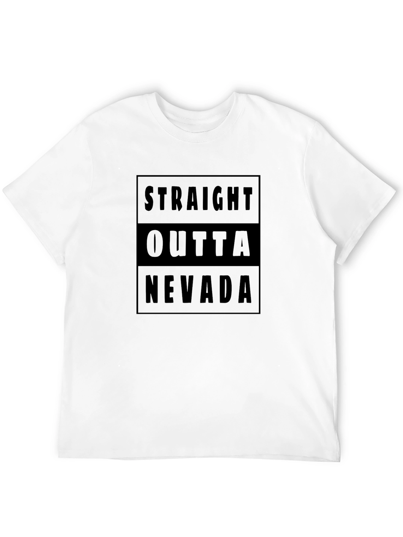 Black Straight Outta Nevada Black Graphic Tee view 12