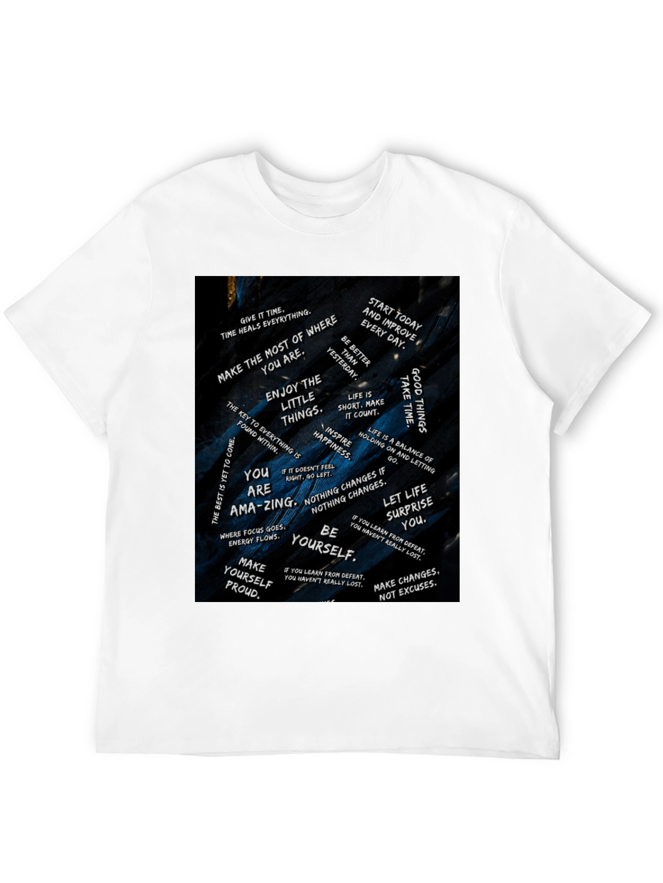 Black Motivational Quote T-Shirt: Inspire Daily! view 12