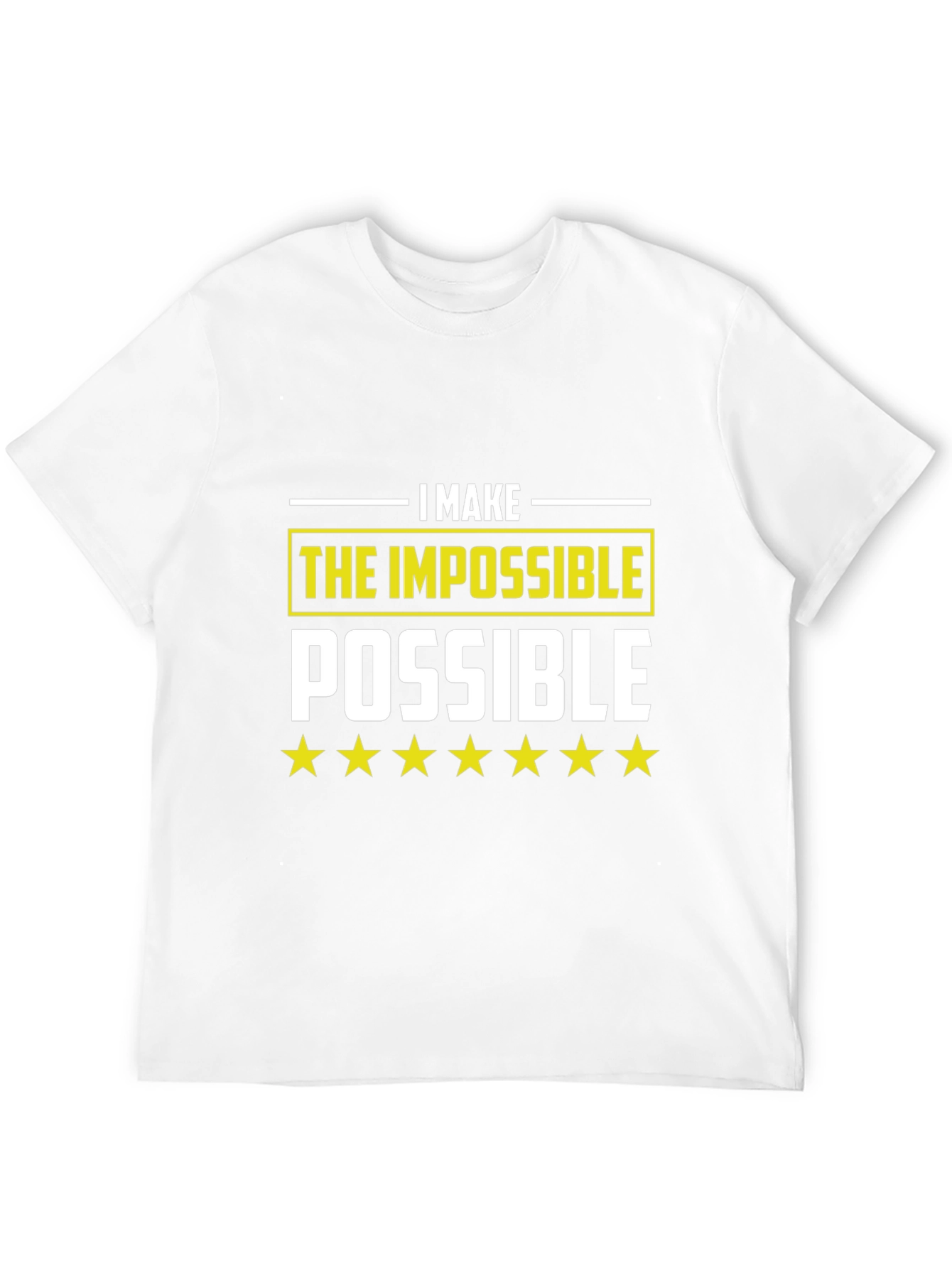 Black I Make The Impossible Possible Black T-Shirt view 12