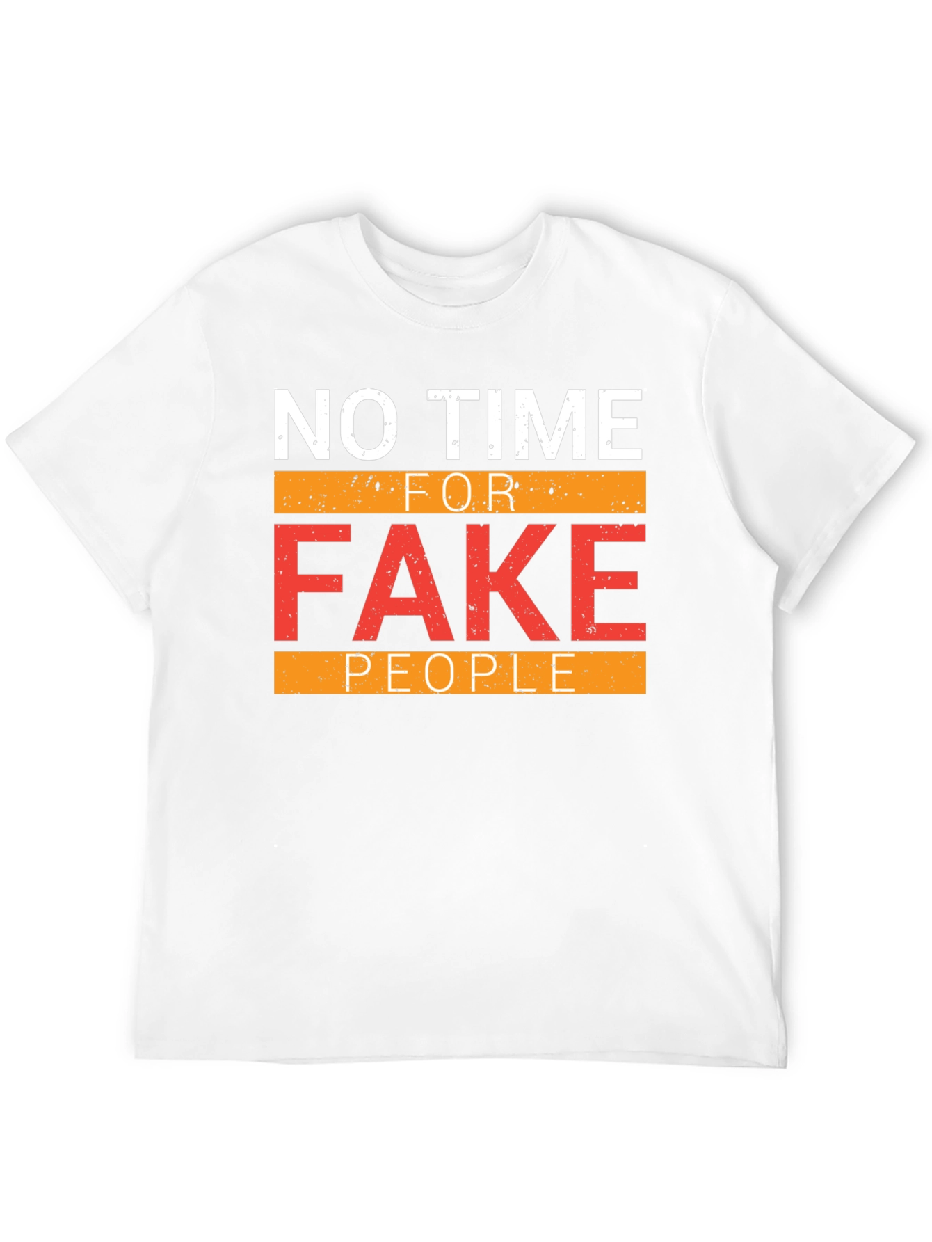 Black No Time For Fake People Graphic Tee view 12