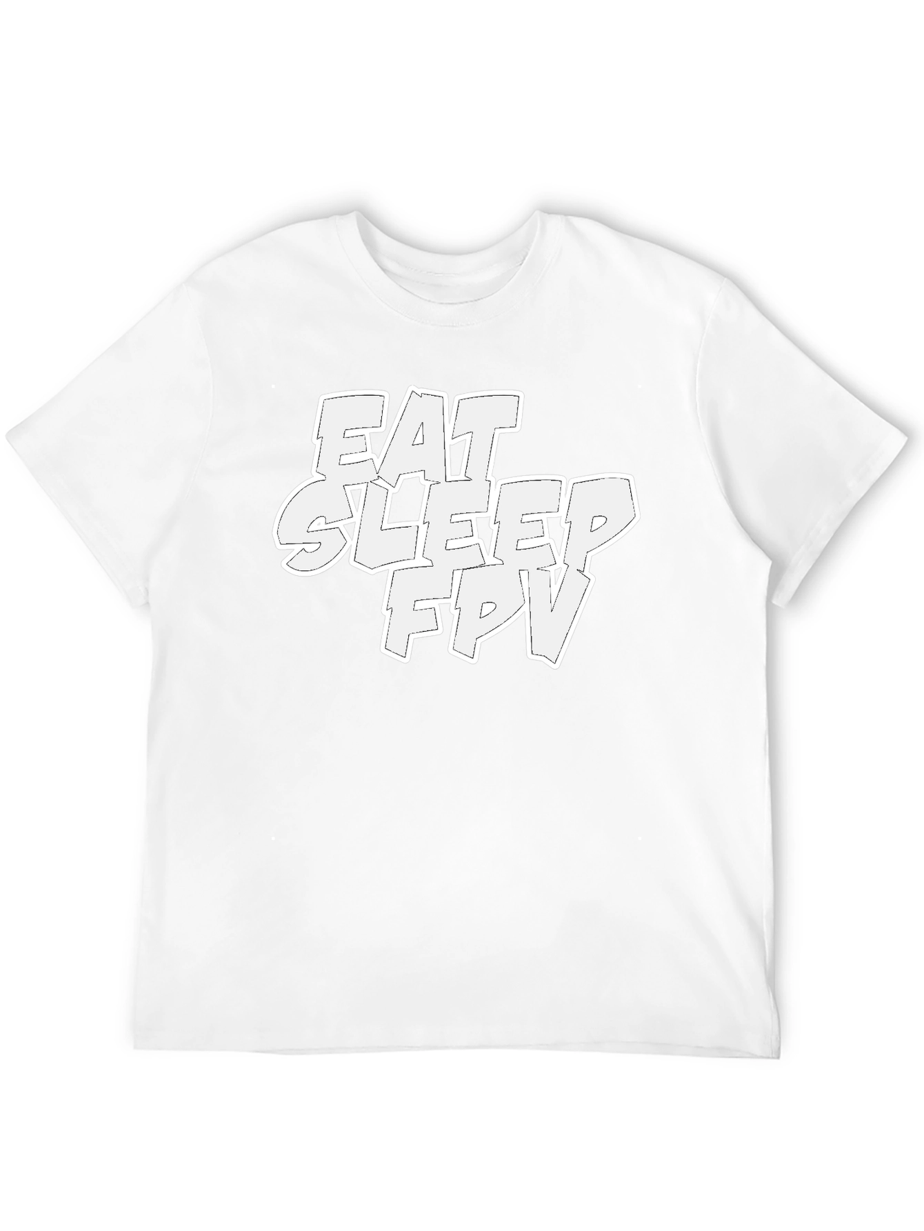 Eat Sleep FPV T-Shirt - Black Graphic Tee - 12