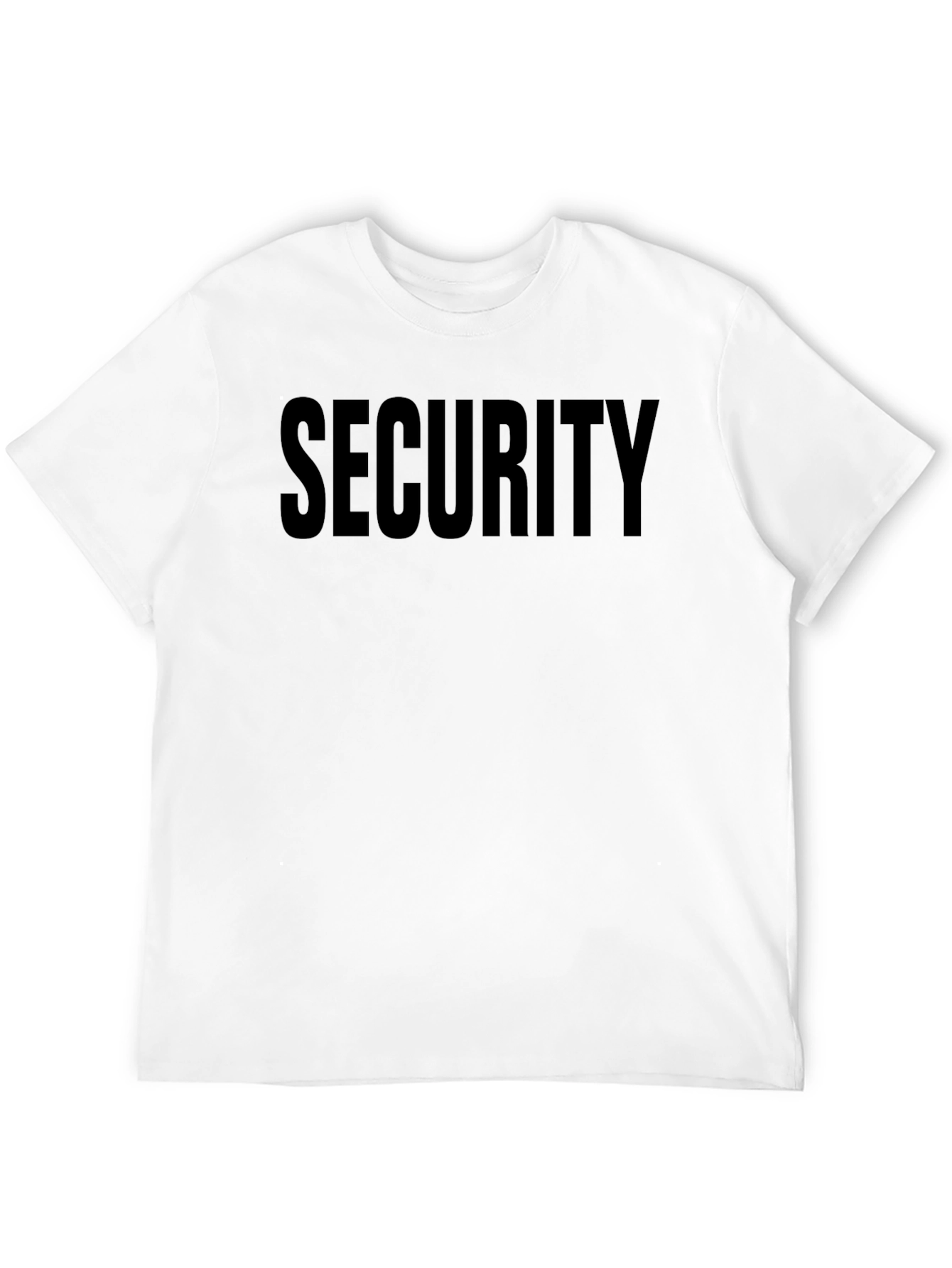 Black Security Print Black T-Shirt view 12