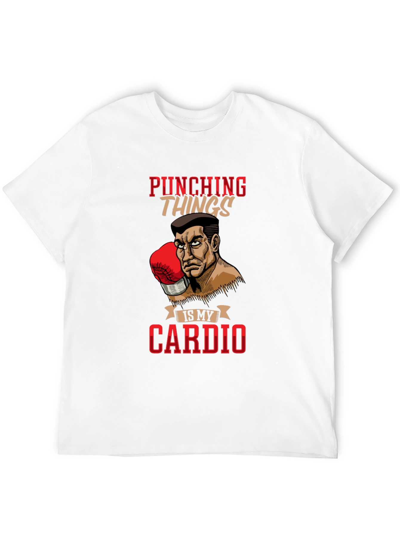 Black Punching Things Is My Cardio T-Shirt view 12