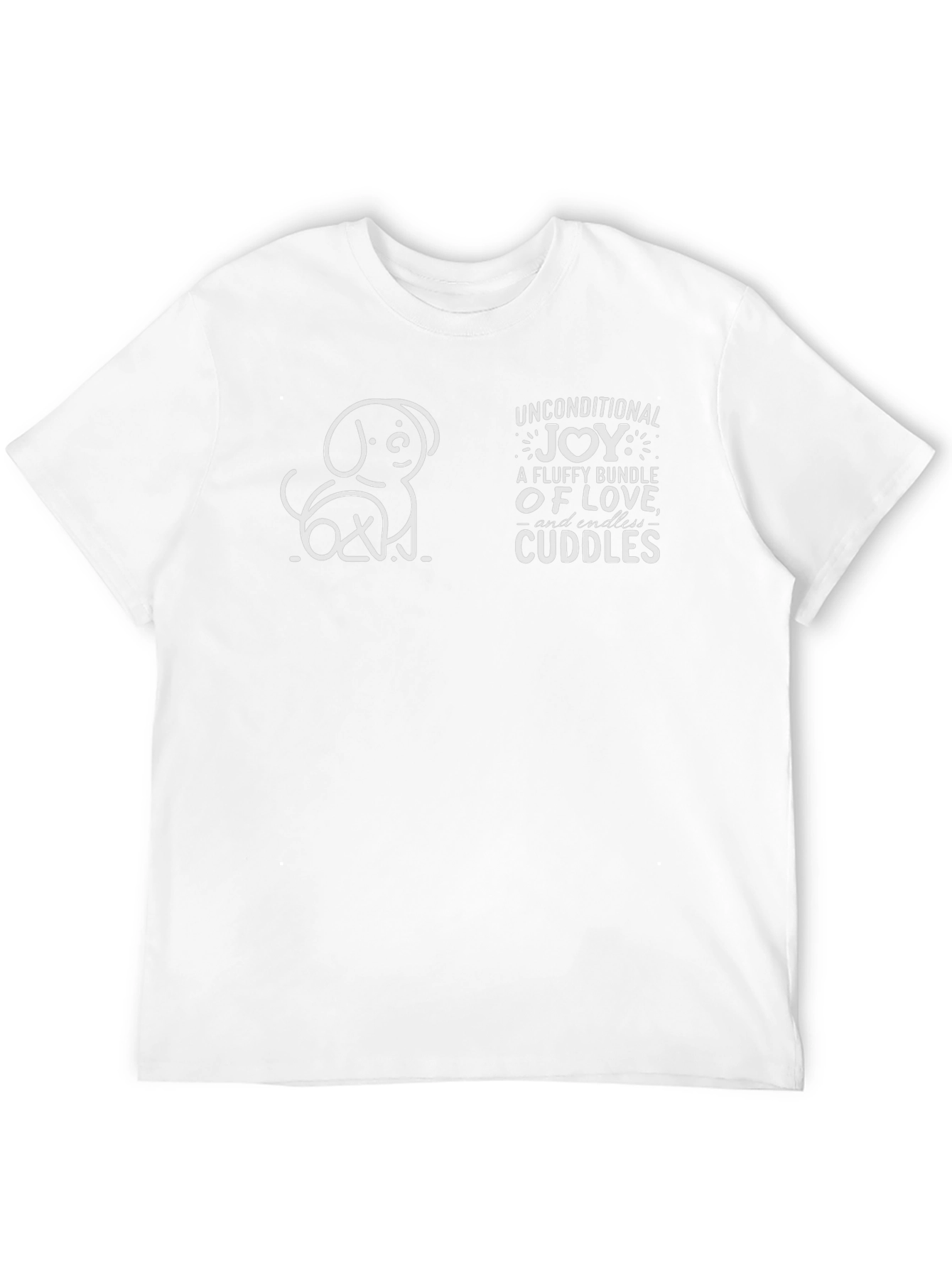 Black Unconditional Joy Dog Lover T-Shirt view 12