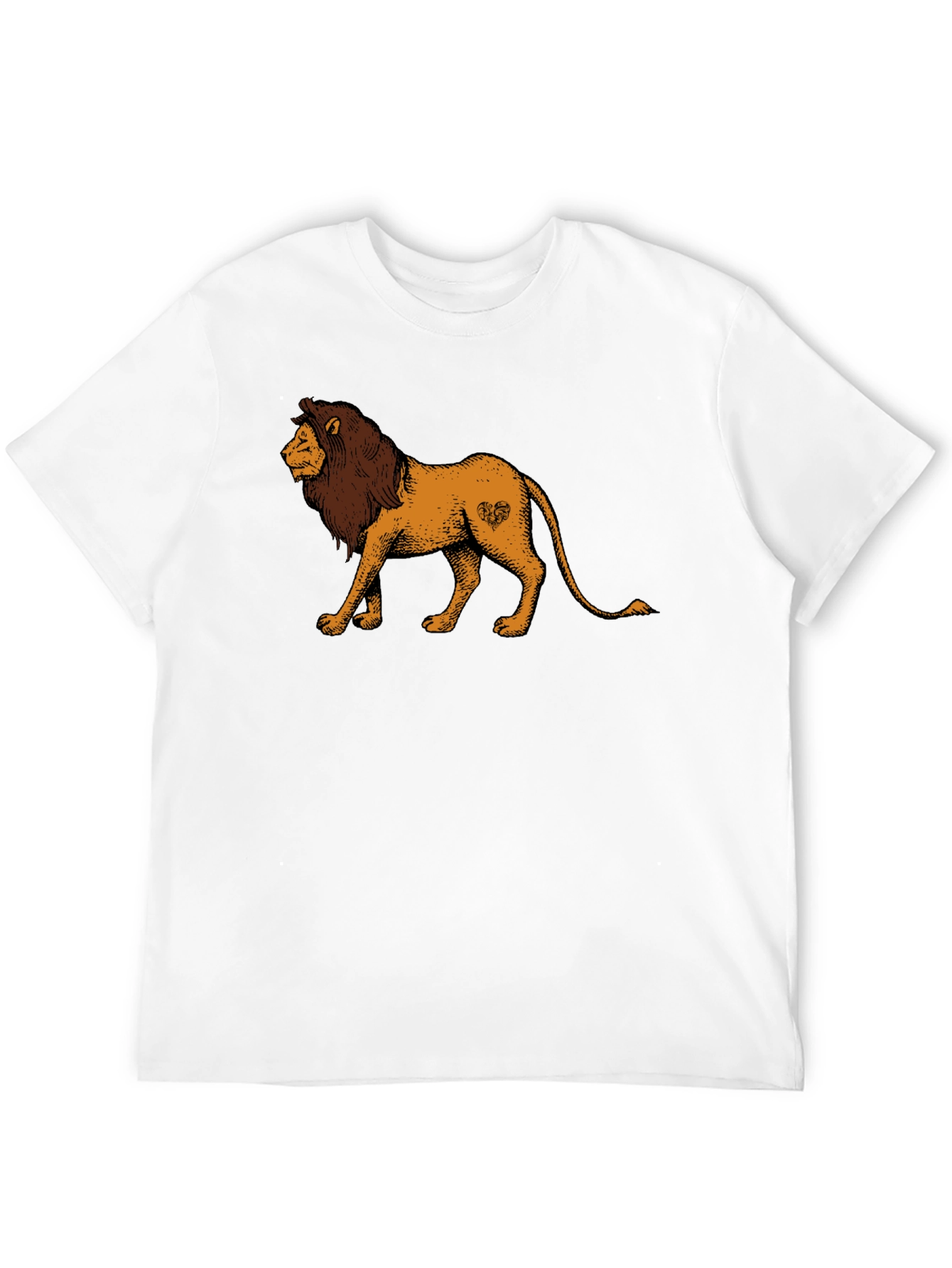 Black Lion Graphic Tee - Unisex Black T-Shirt view 12