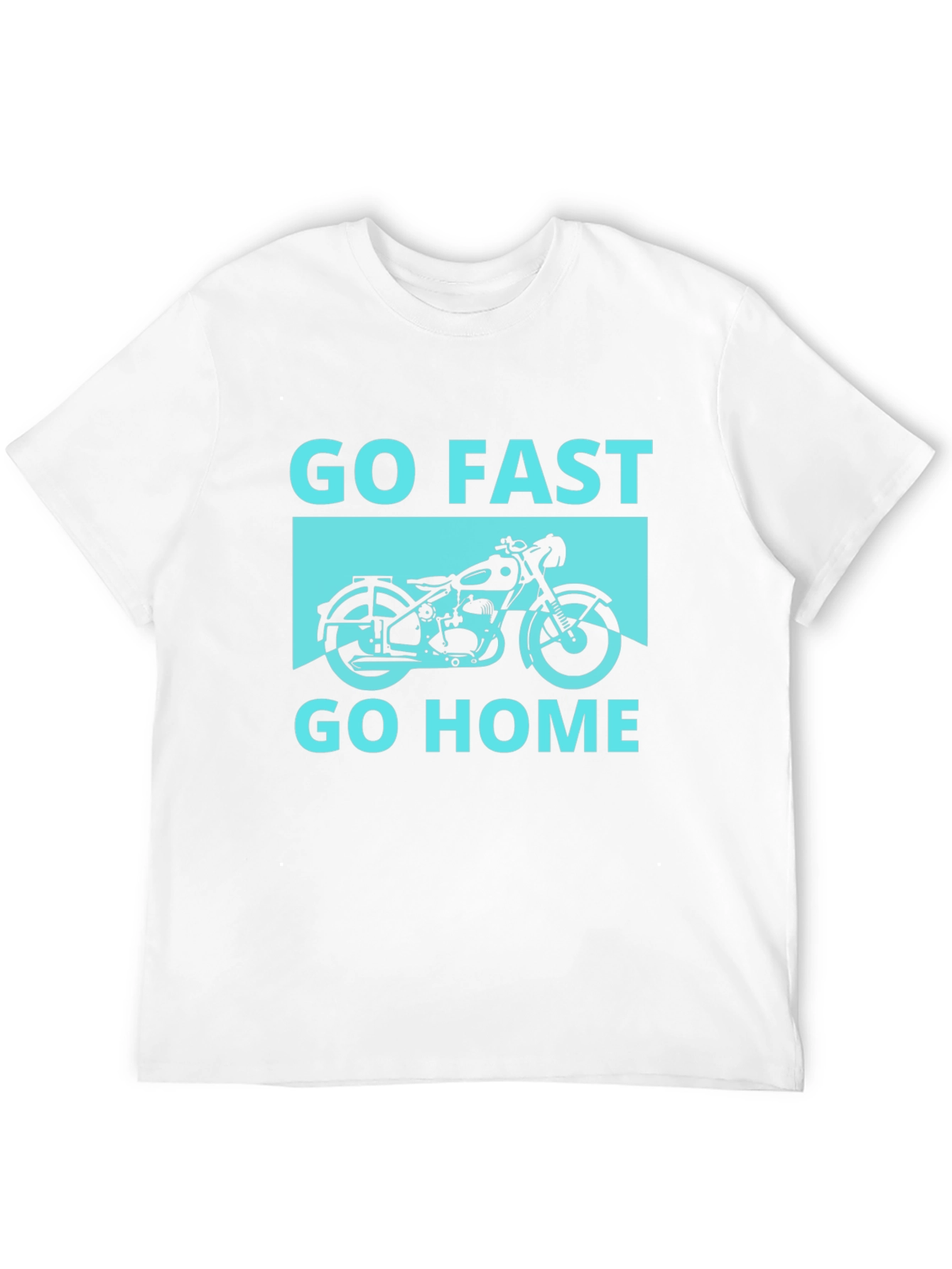 Black Go Fast Go Home Tee - Motorcycle Graphic T-Shirt view 12