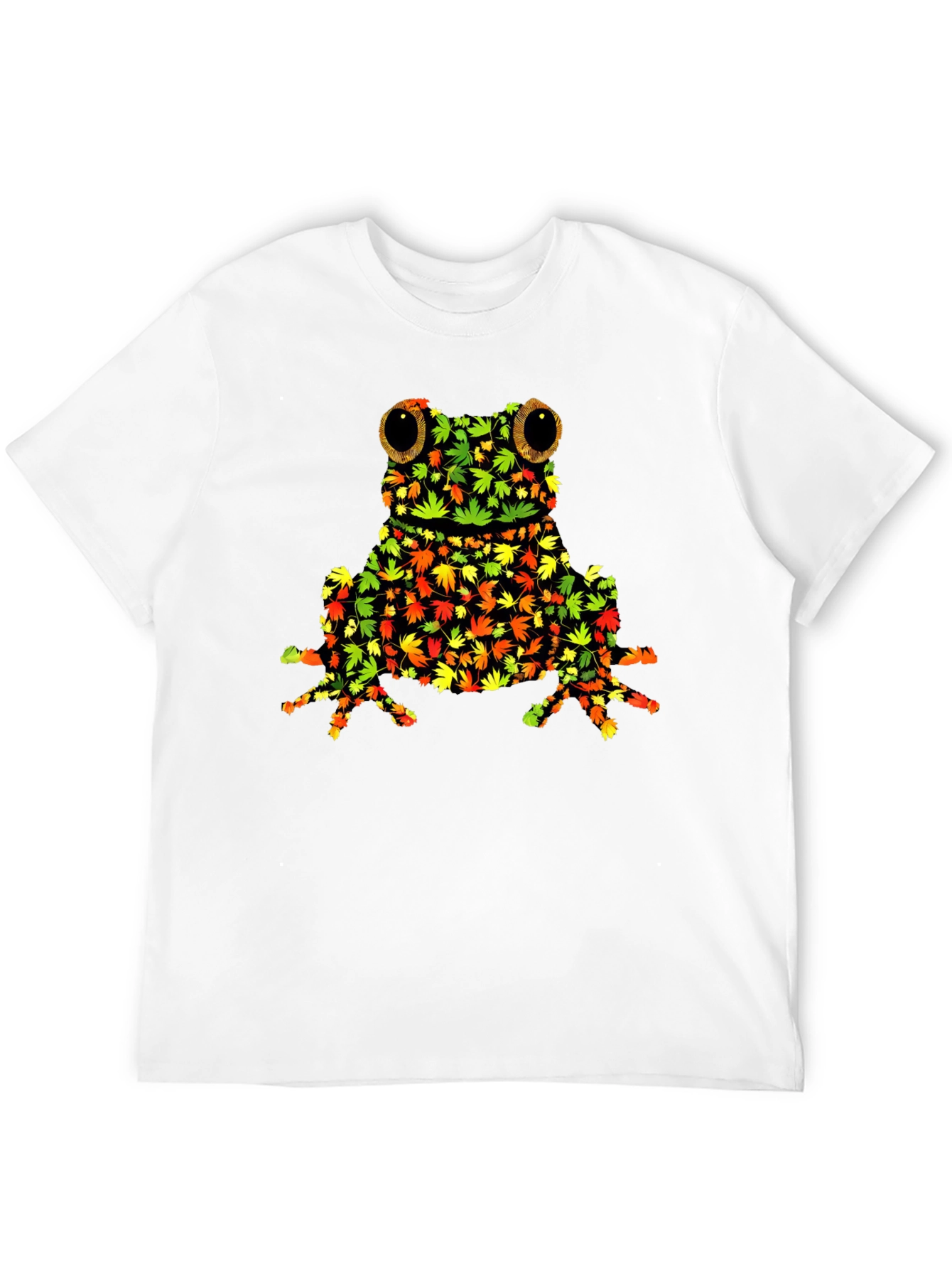 Black Frog Leaf Graphic T-Shirt - Nature Inspired Tee view 12