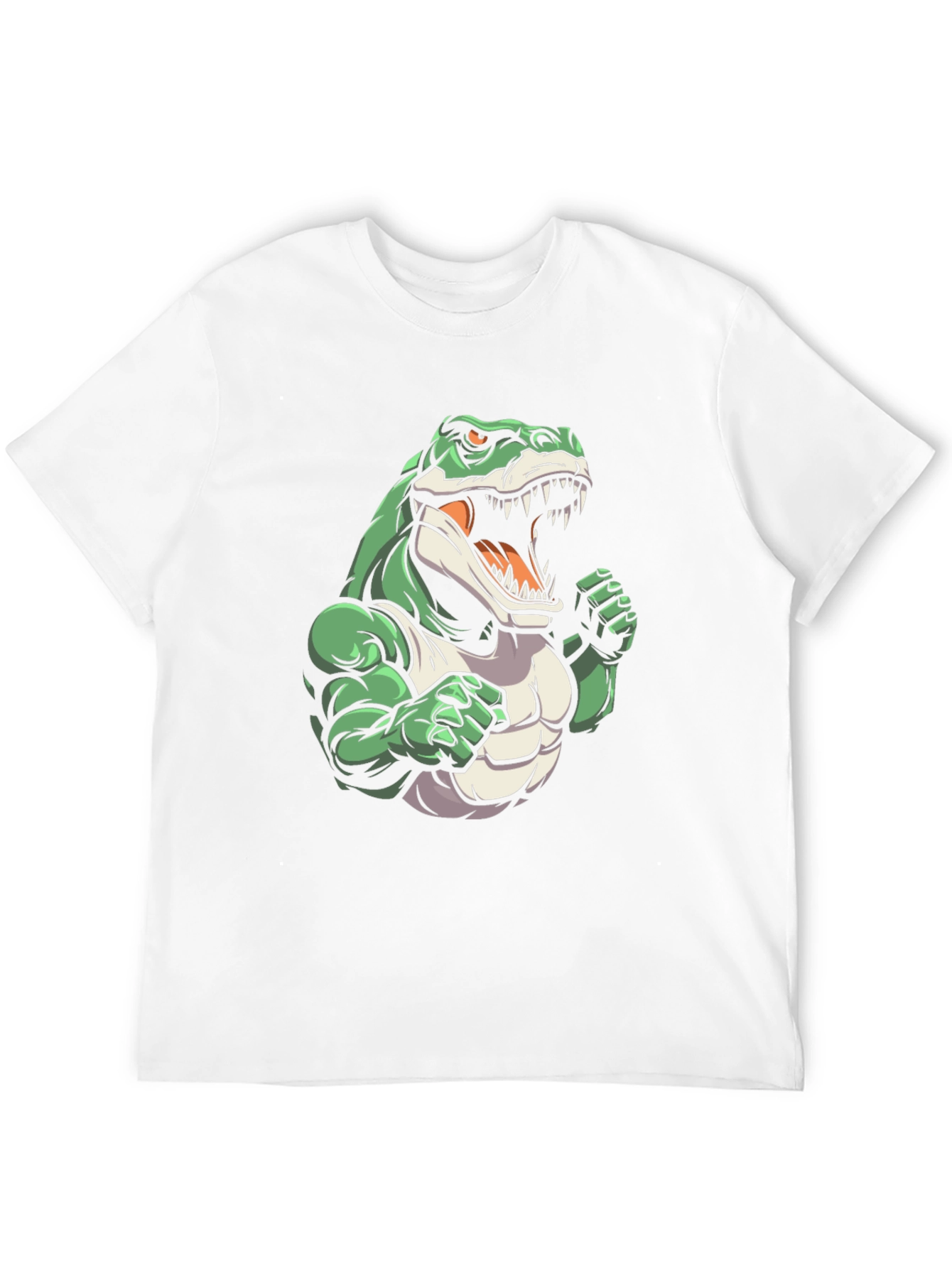 Black Dinosaur Gym T-Shirt - Cartoon Style view 12