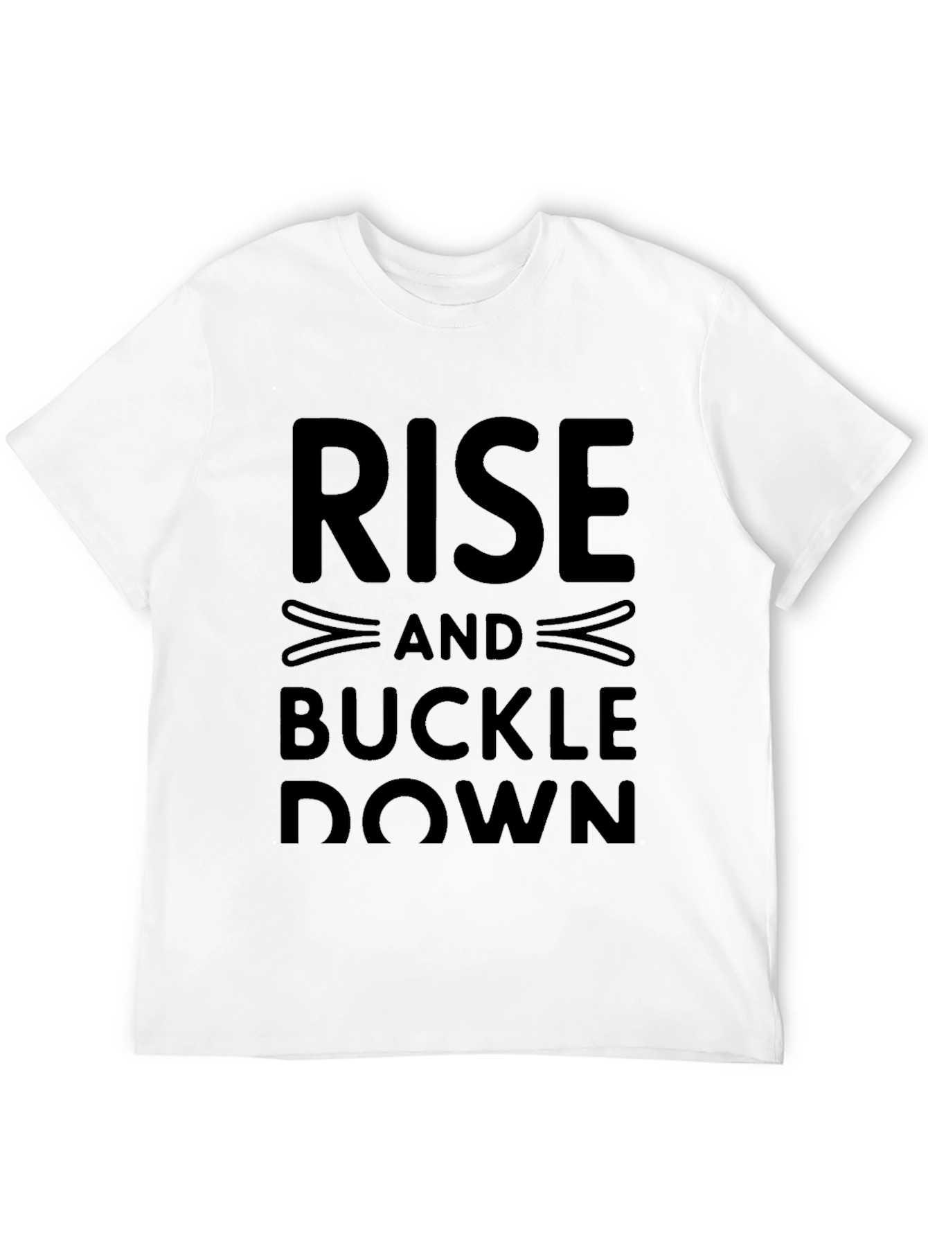 Black Rise and Buckle Down Graphic Tee - Black view 12