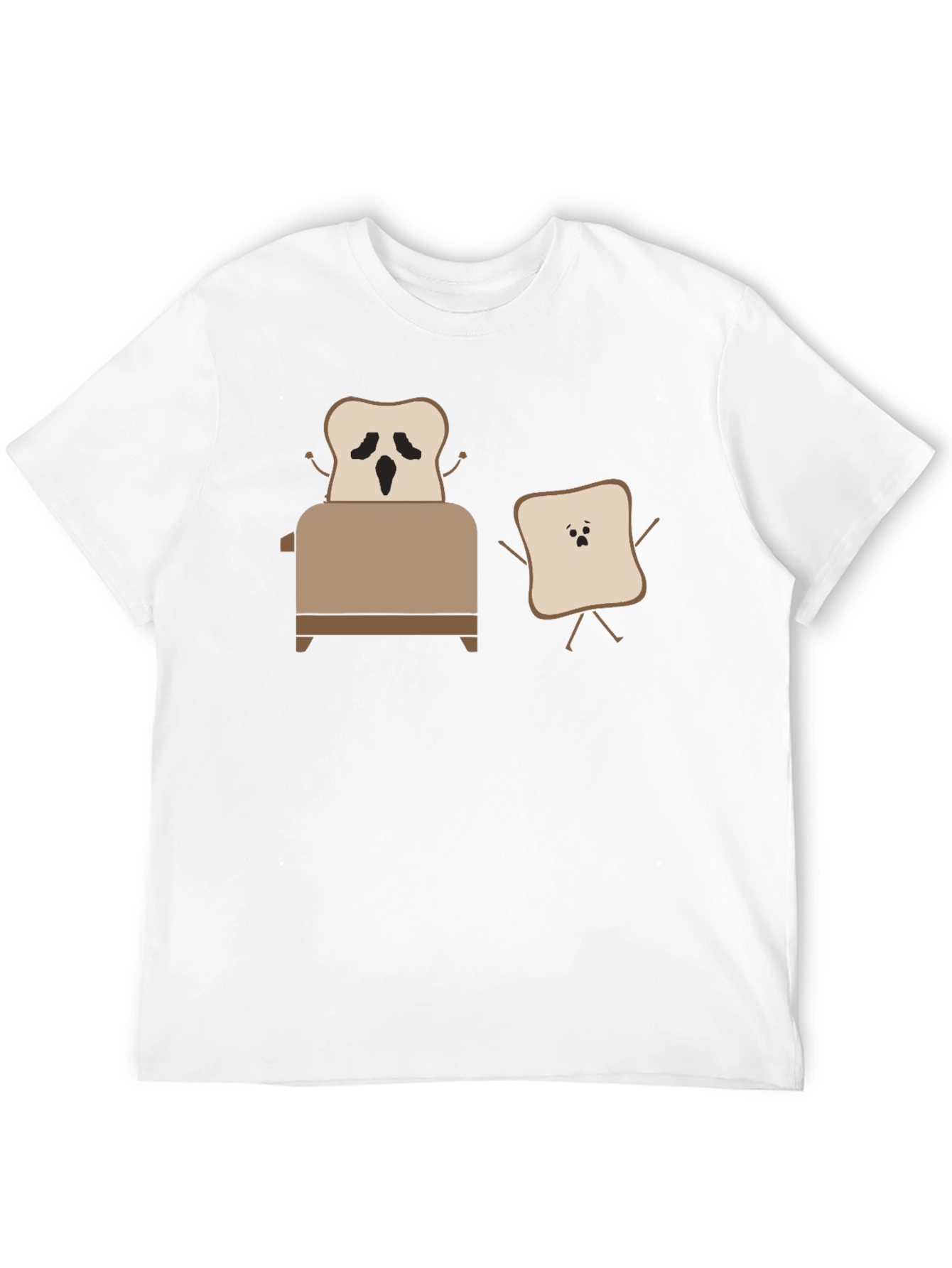 Black Funny Toast T-Shirt: Toaster Escape! view 12