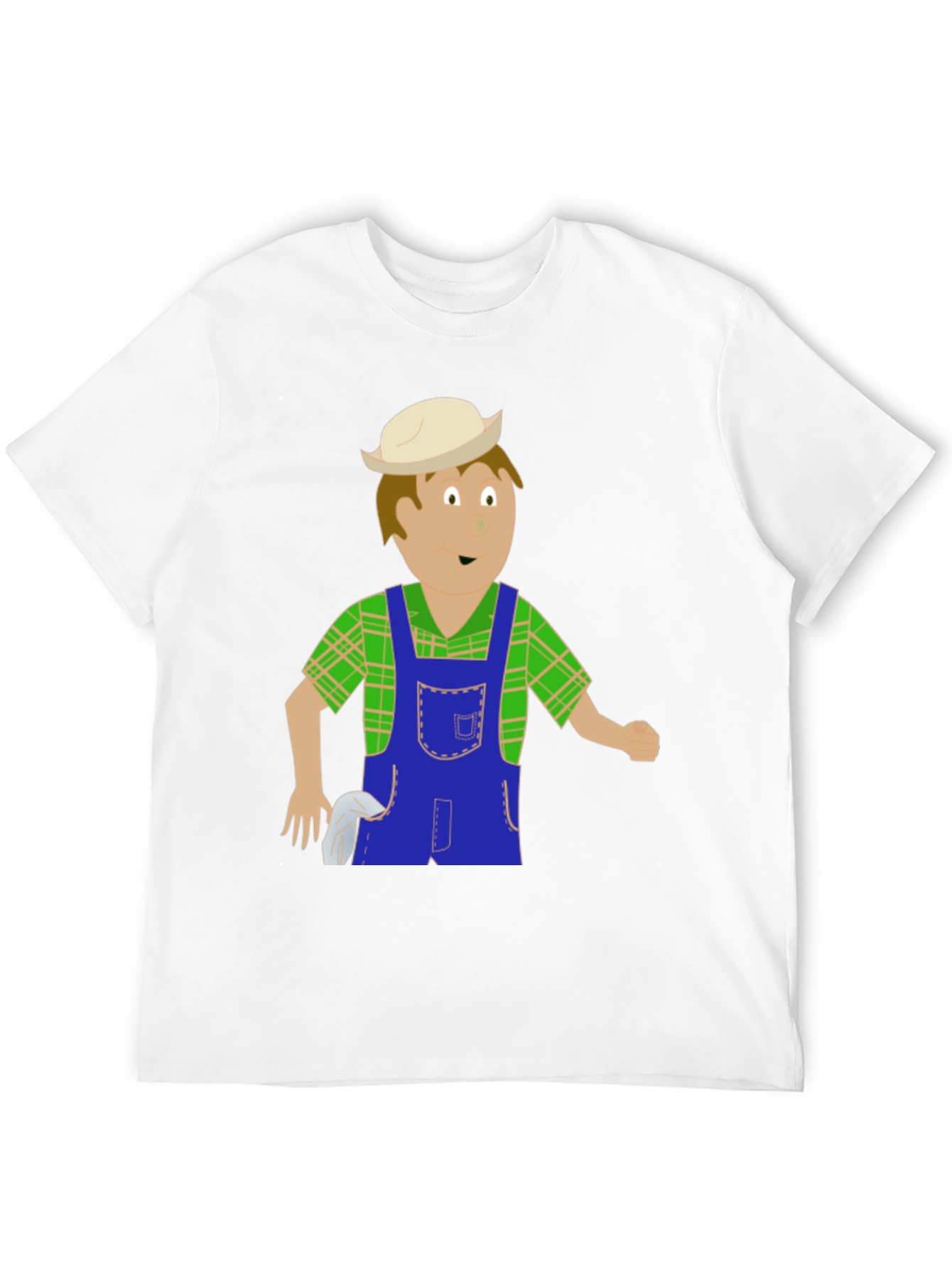 Black Cartoon Farmer Graphic Tee view 12