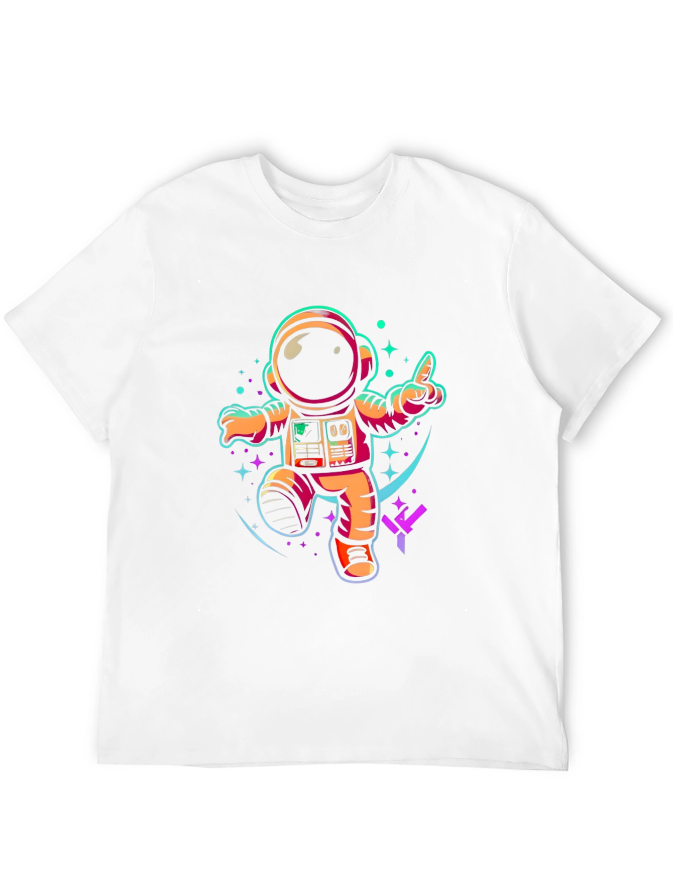 Black Astronaut Graphic T-Shirt - Cool Space Design view 12