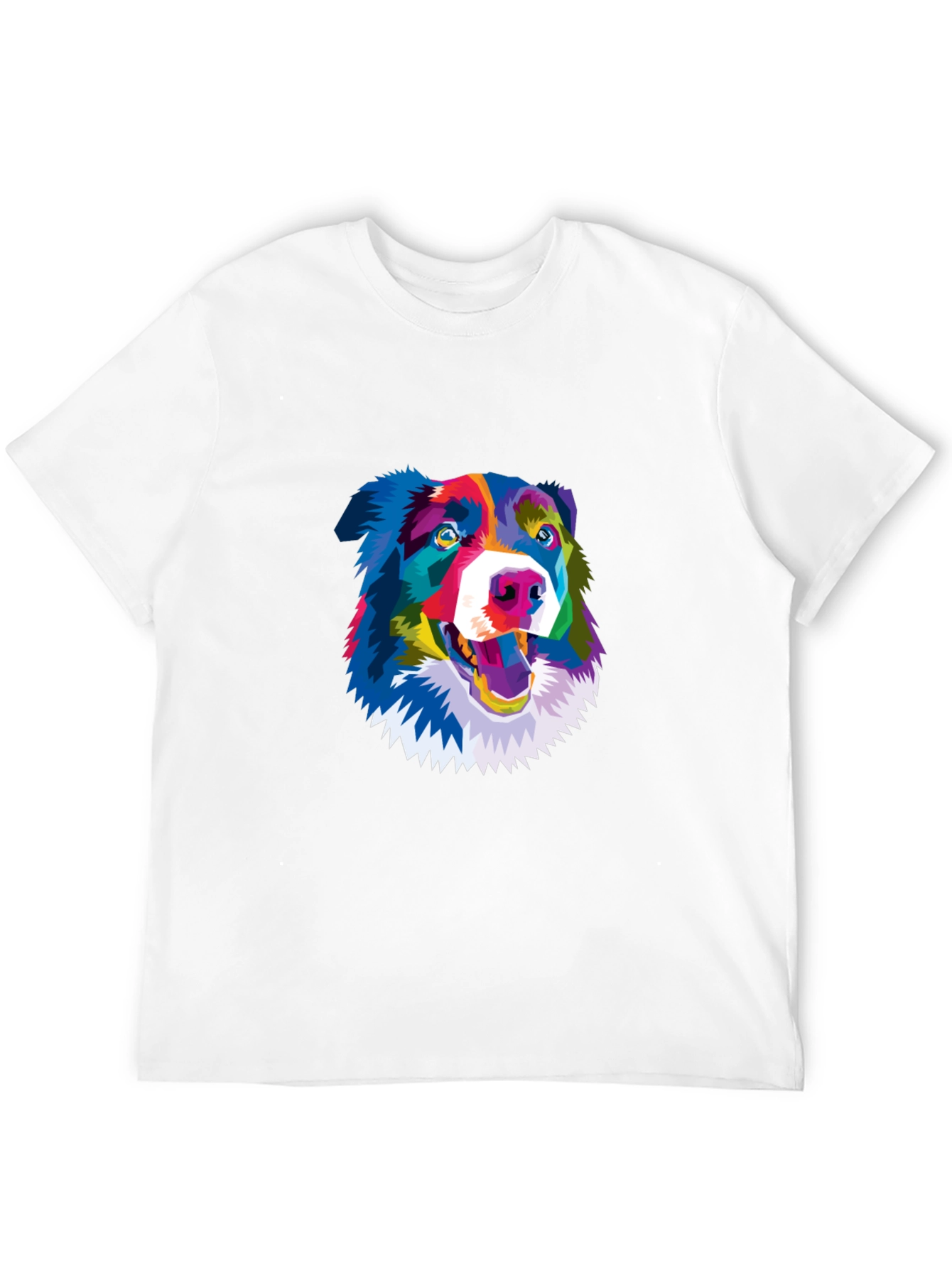 Black Colorful Dog Graphic Tee - Stylish Comfort view 12