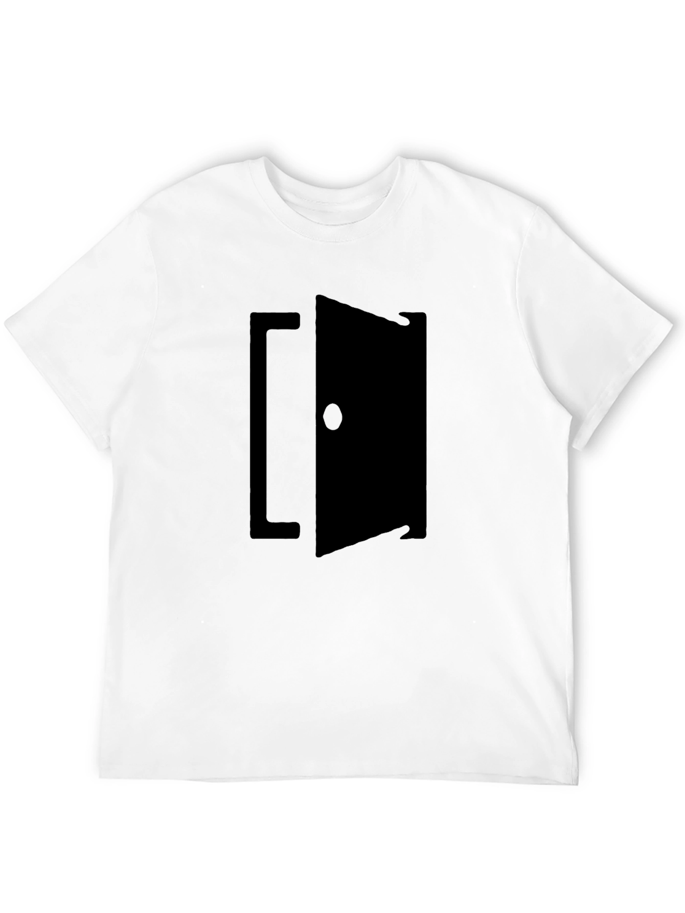 Black Open Door Graphic Tee - Black view 12