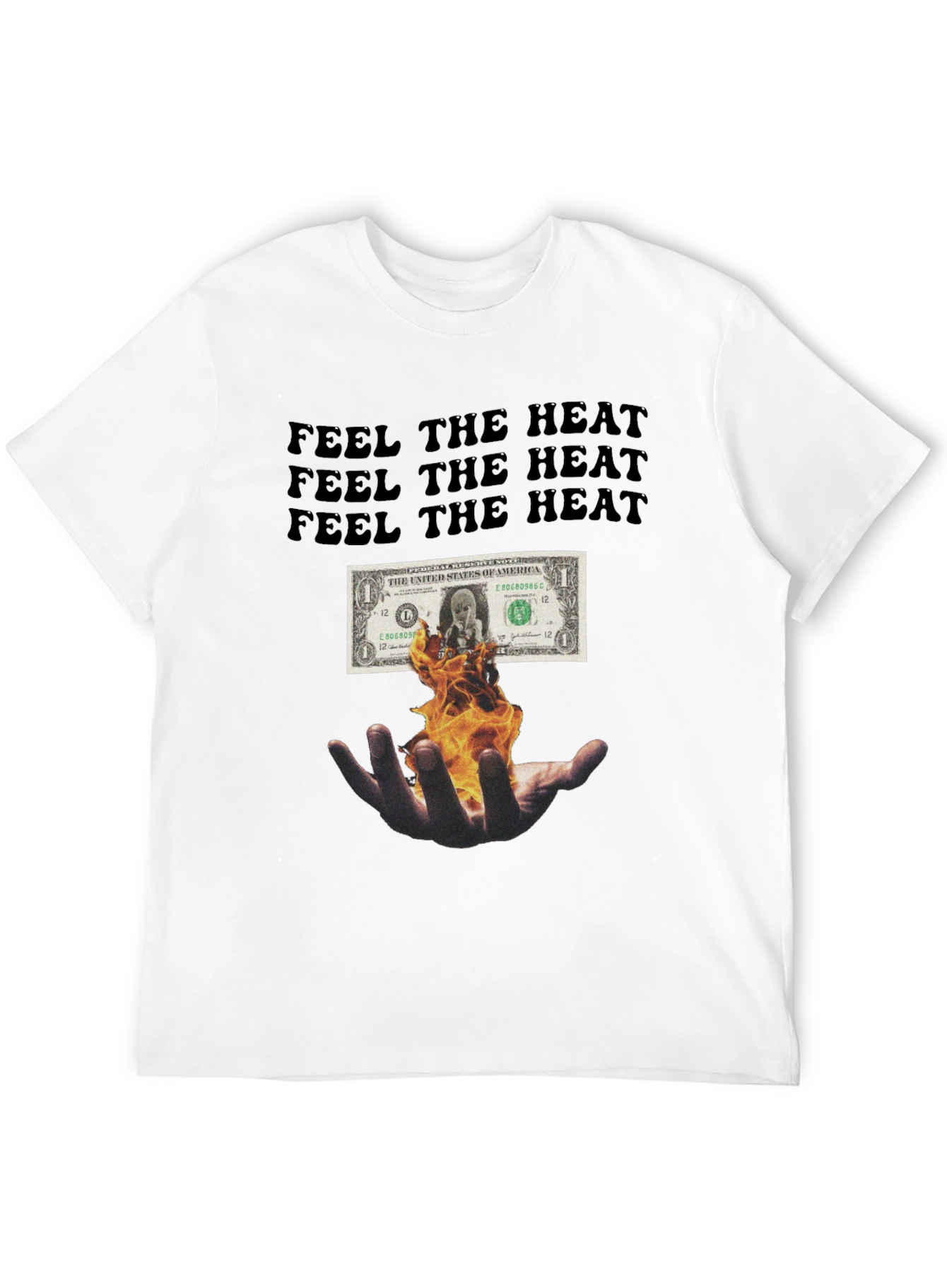 Black Feel the Heat Graphic Tee - Black view 12