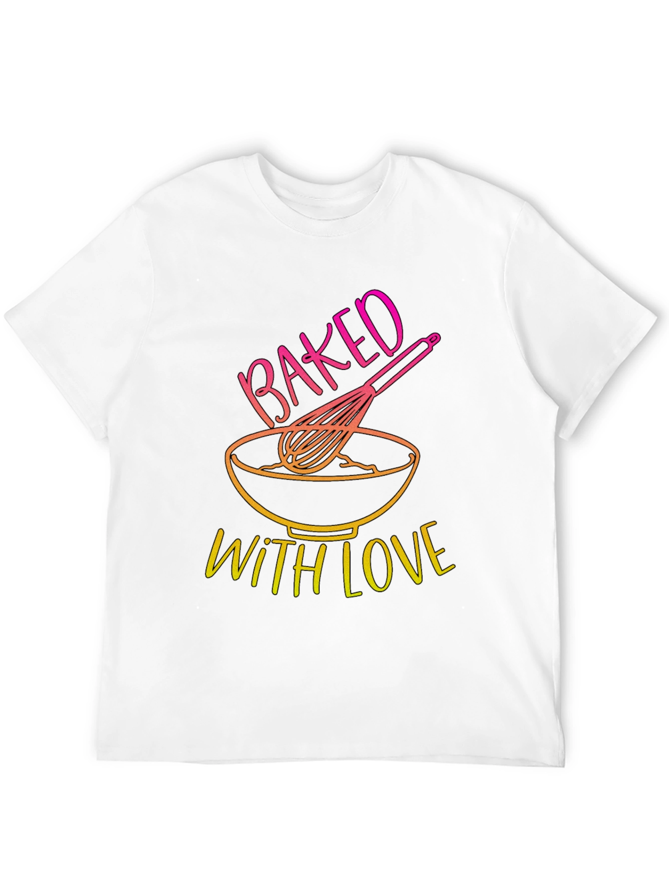 Black Baked With Love T-Shirt - Kitchen & Baking Design view 12