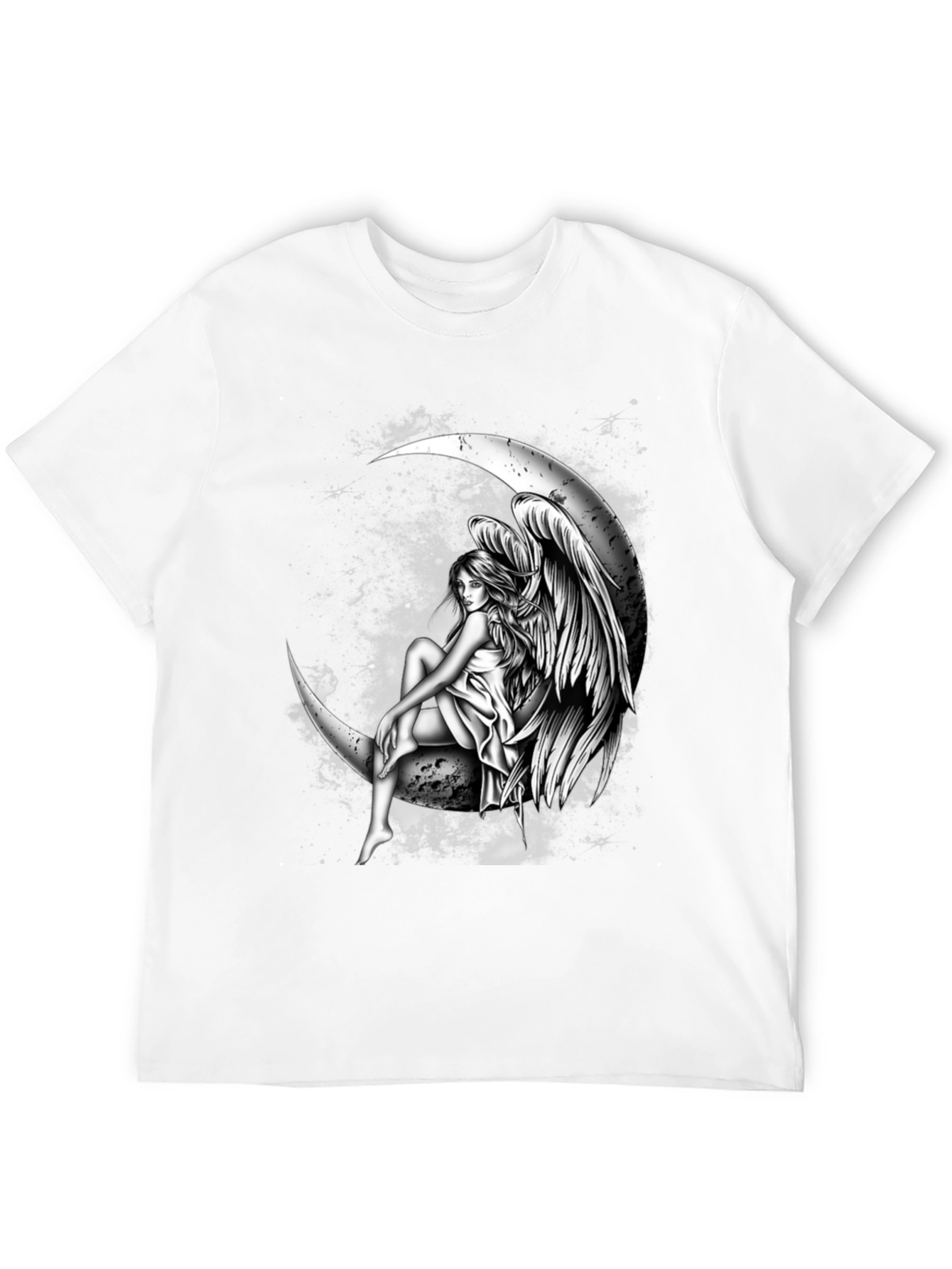 Black Moon Angel Graphic Tee - Dark T-Shirt view 12