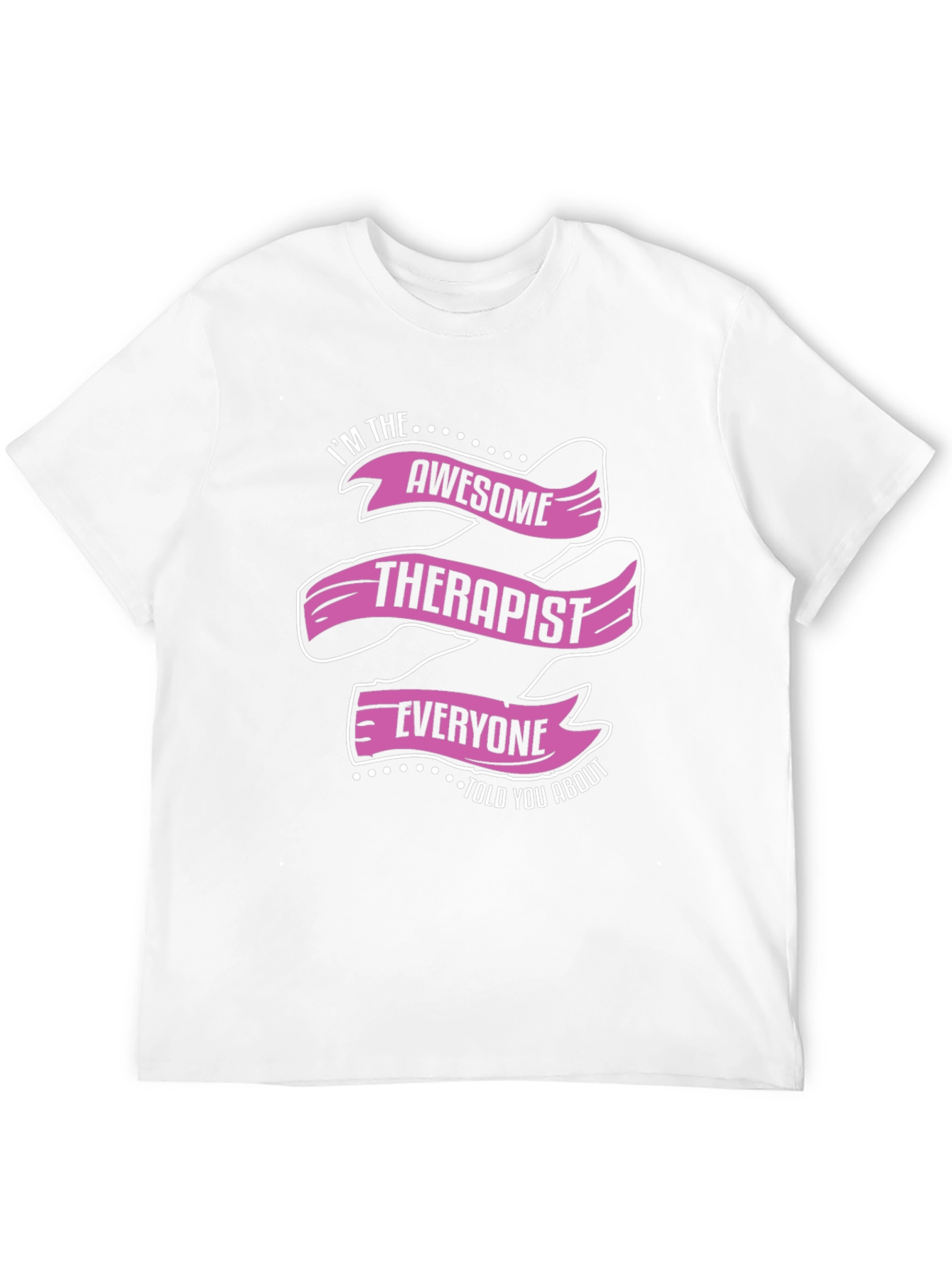 Black Awesome Therapist Graphic Tee view 12