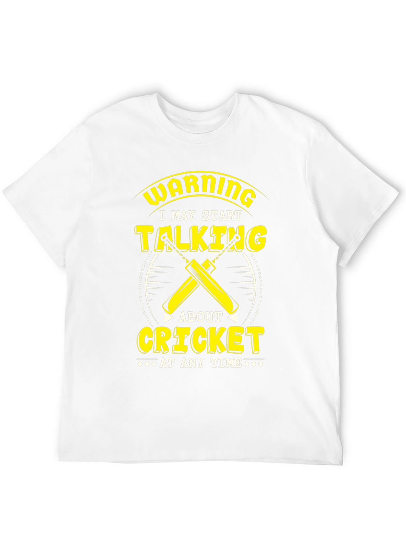 Black Warning Cricket T-Shirt view 12