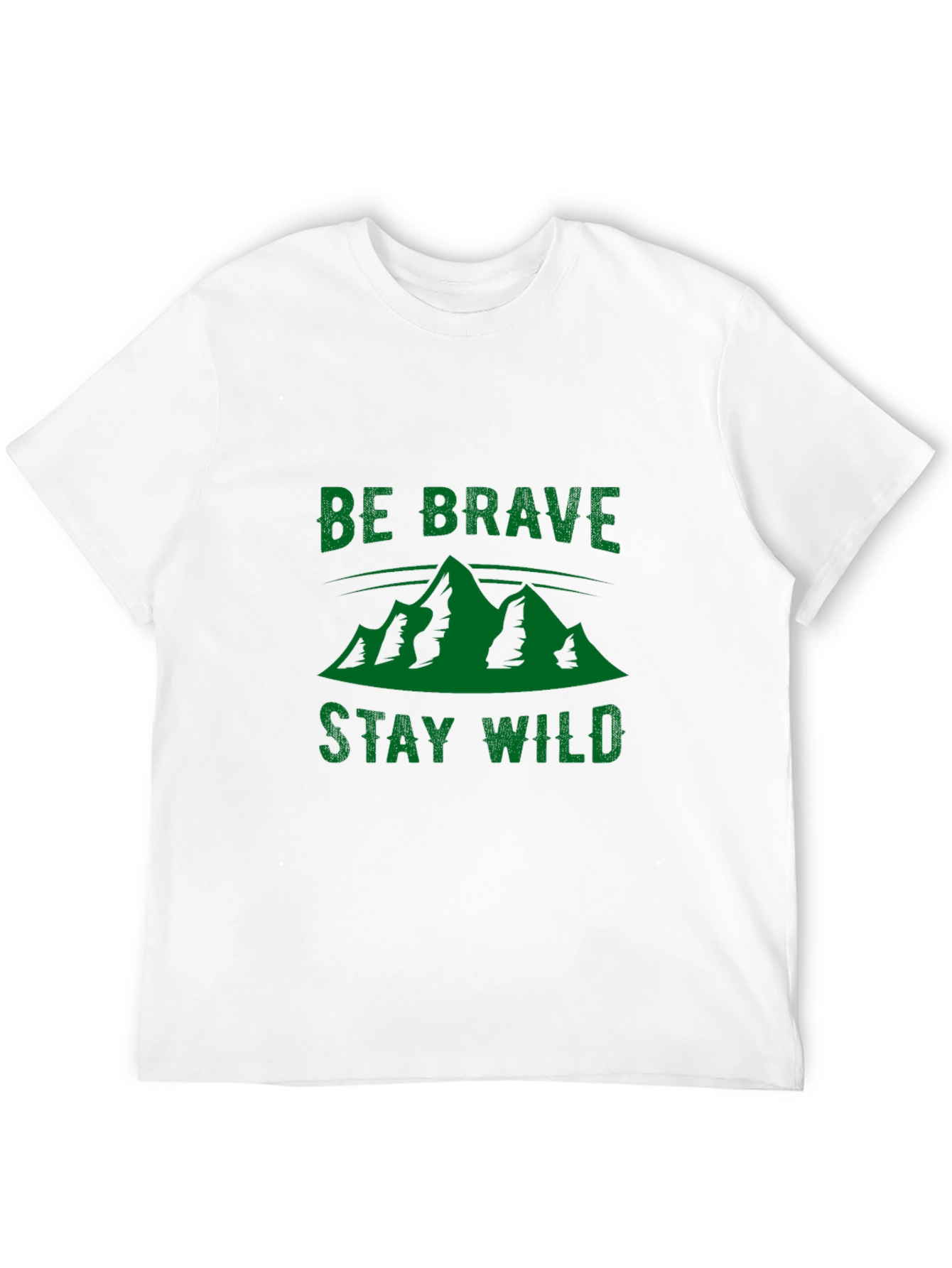 Black Be Brave Stay Wild Black Graphic Tee view 12
