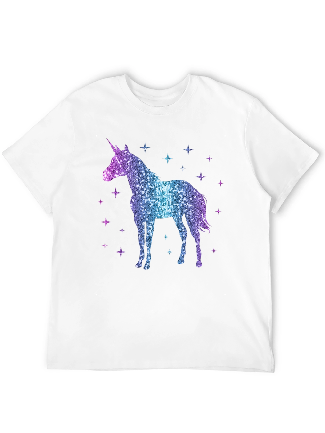 Black Sparkly Unicorn Graphic Tee - Magical Style view 12