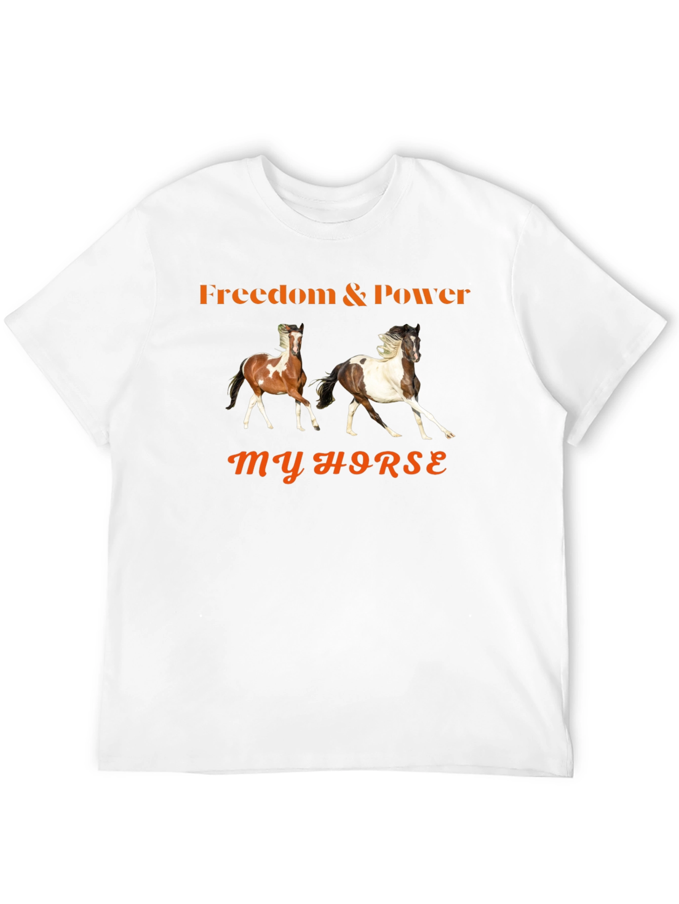 Black Freedom & Power Horse Graphic T-Shirt view 12