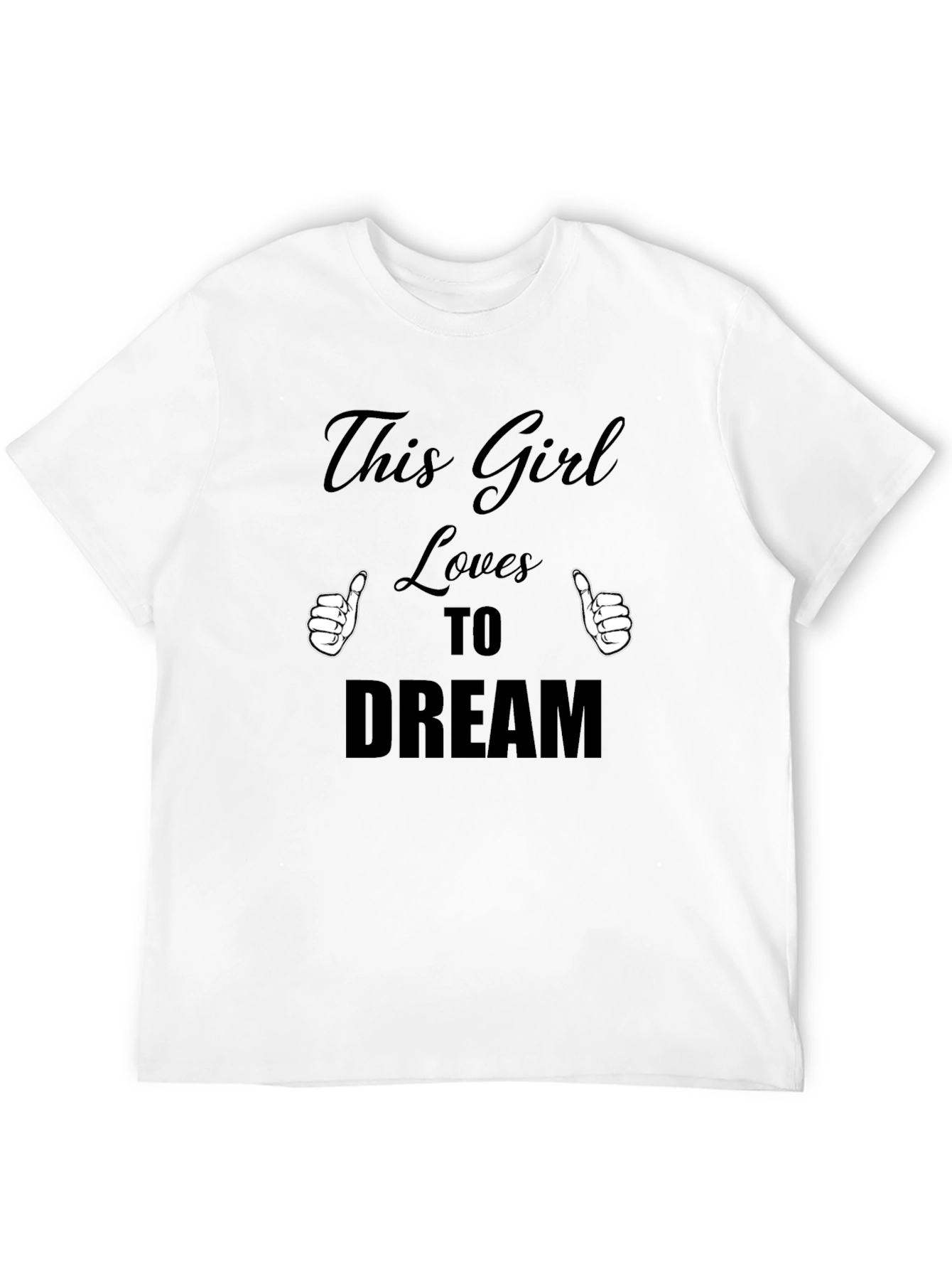 Black This Girl Loves to Dream Black T-Shirt view 12