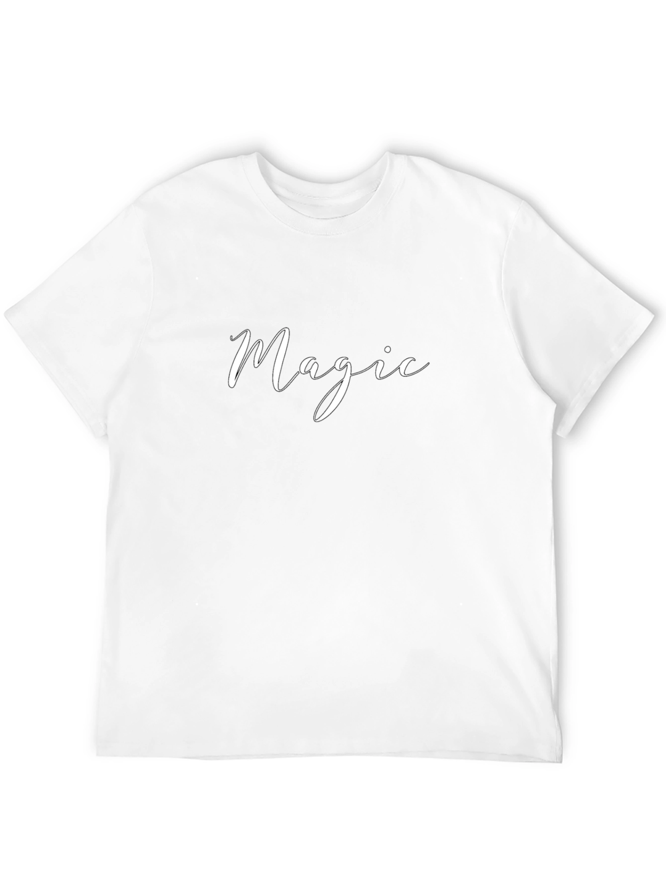 Black Magic Script T-Shirt - Soft Cotton Casual Tee view 12