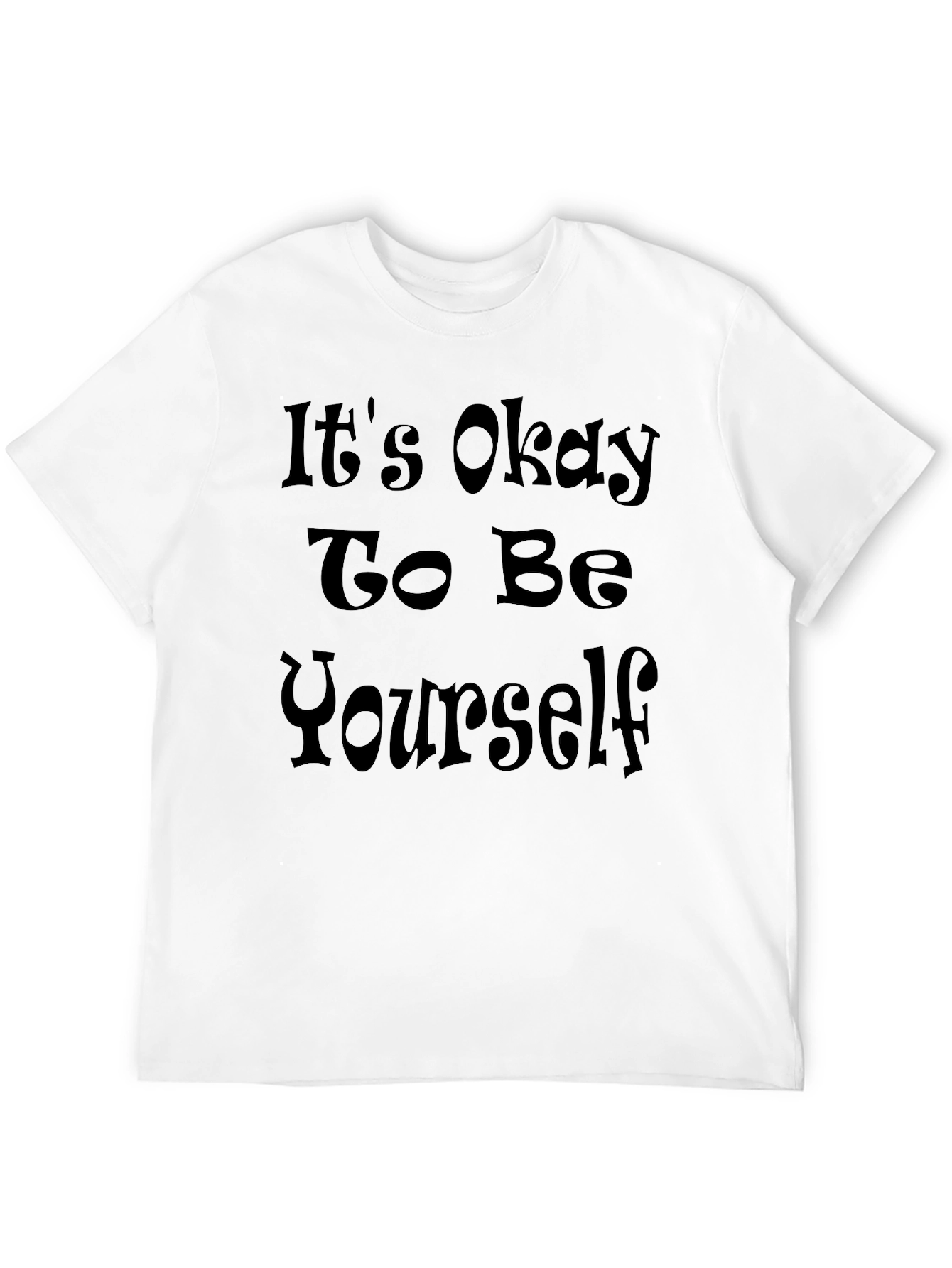 Black It's Okay to Be Yourself Graphic Tee view 12