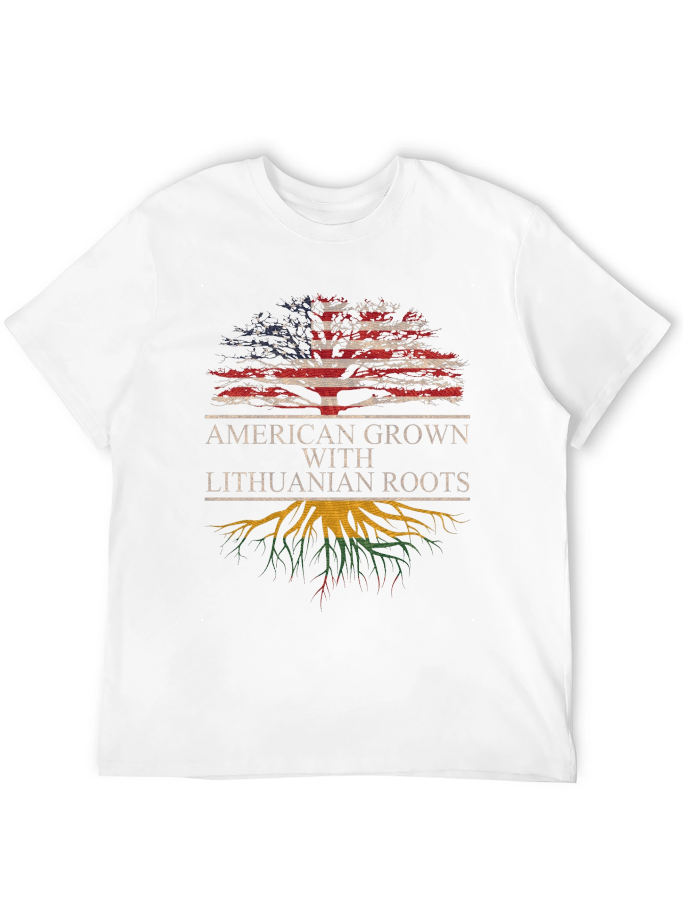 American Grown Lithuanian Roots T-Shirt - 12