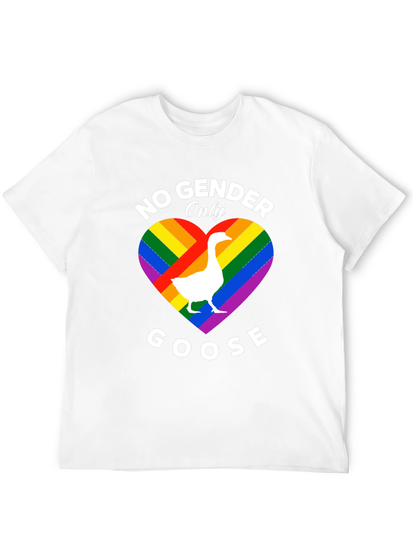 Black No Gender Only Goose Pride T-Shirt view 12