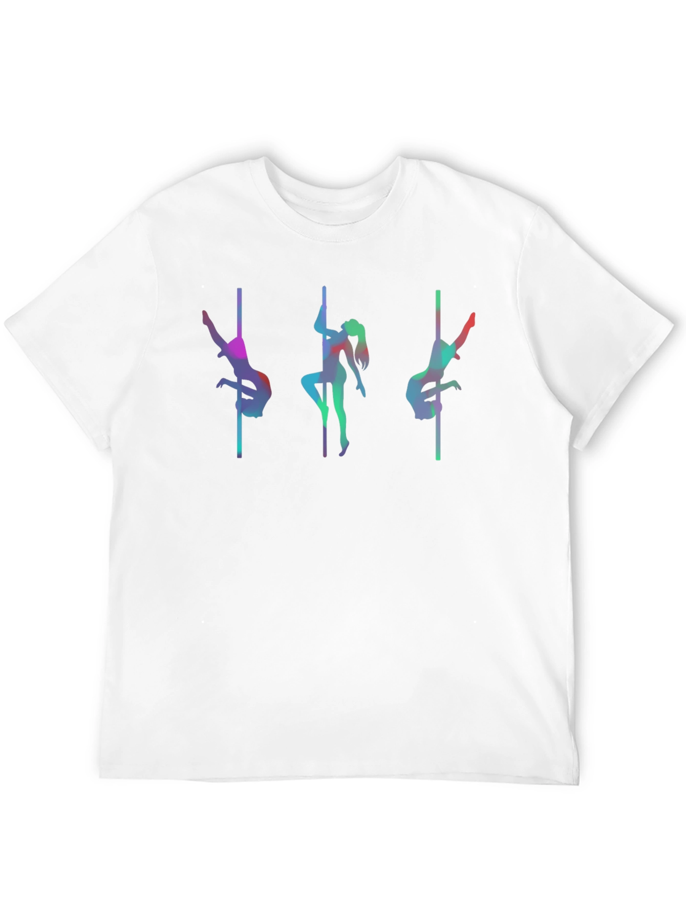 Black Pole Dance T-Shirt - Vibrant Silhouette Design view 12