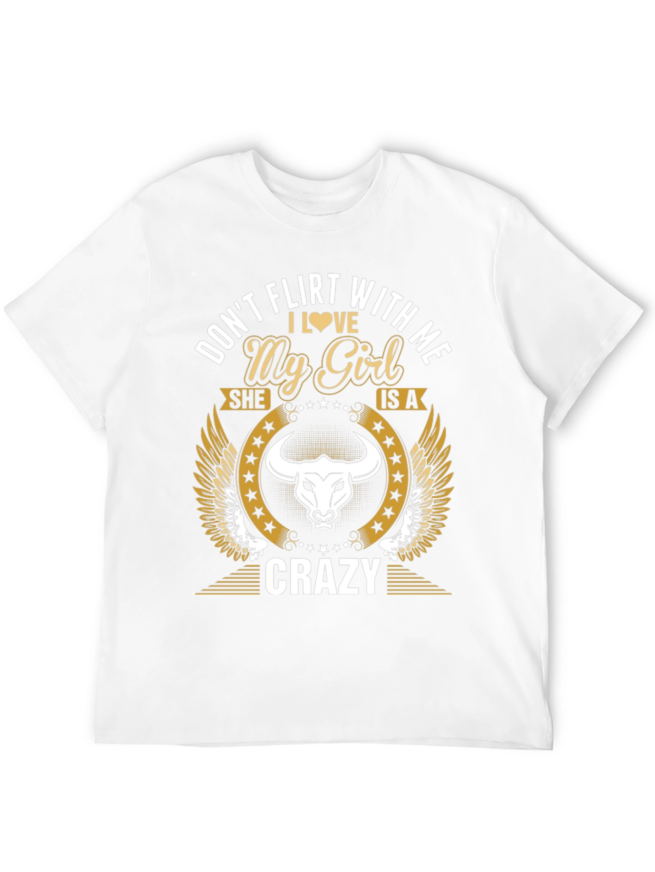 Black Don't Flirt With Me My Girl Is Crazy T-Shirt view 12