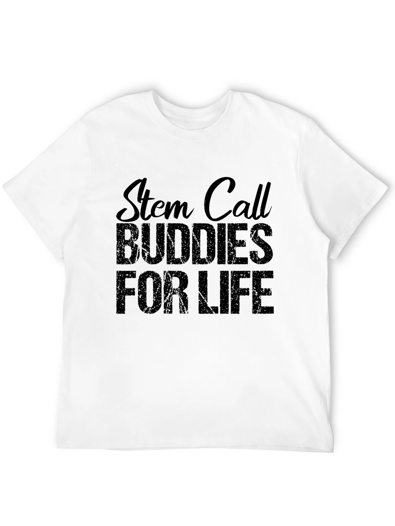 Black Stem Cell Buddies for Life Black T-Shirt view 12